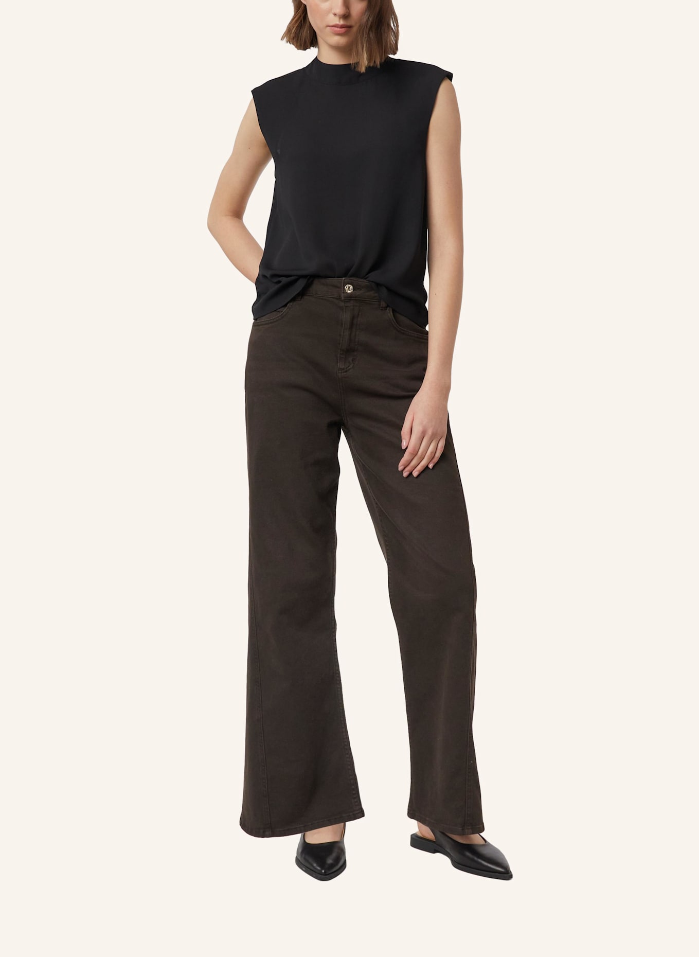 comma Bluse: SCHWARZ