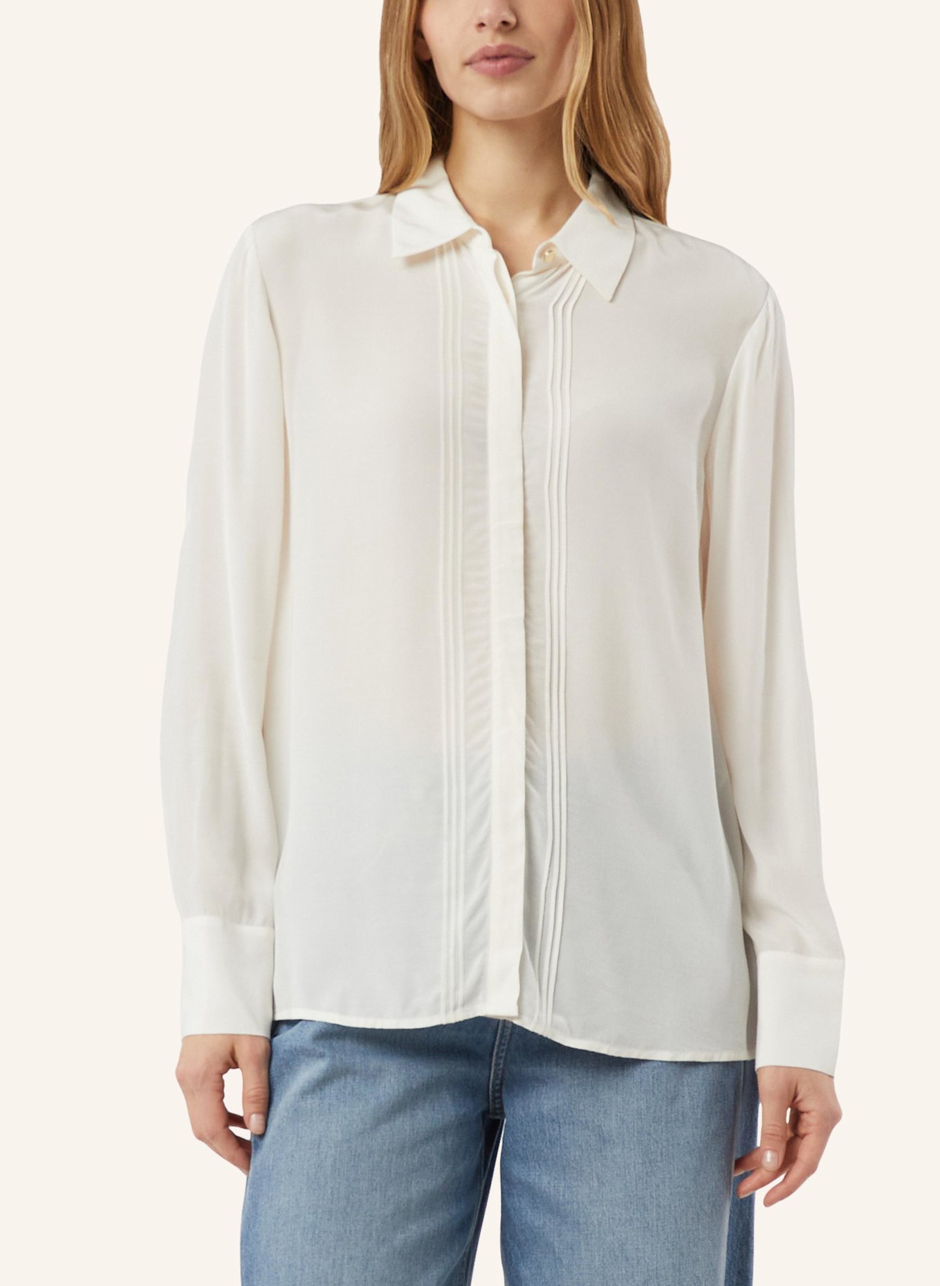 comma Bluse: CREME