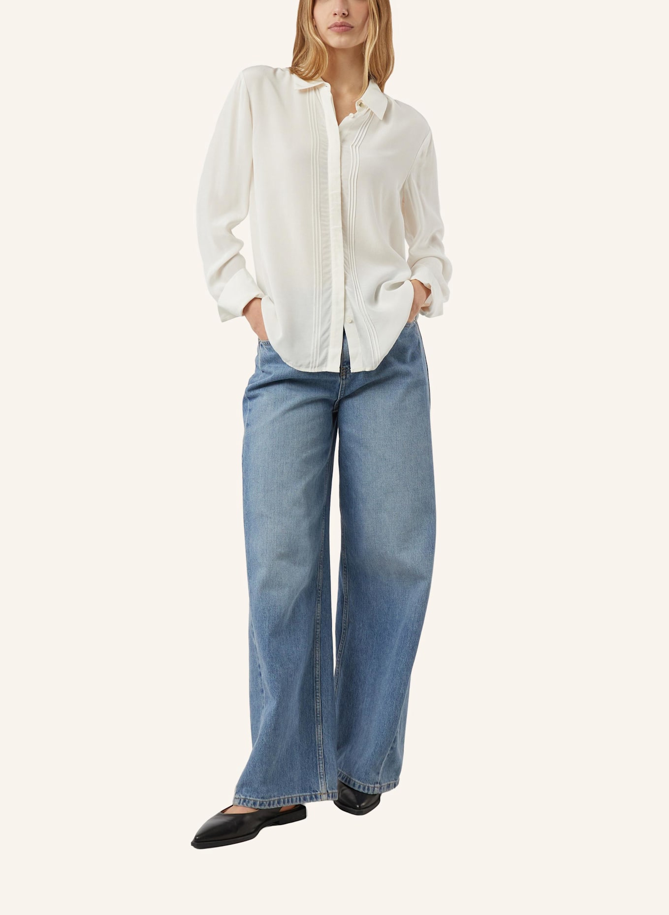 comma Bluse: CREME