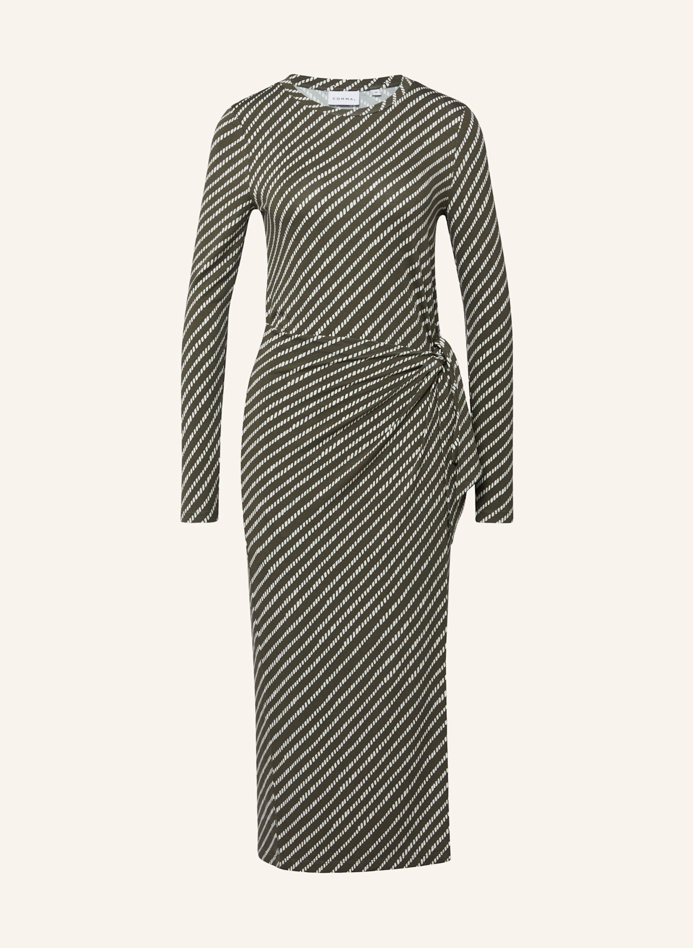 comma Kleid: OLIV/ WEISS