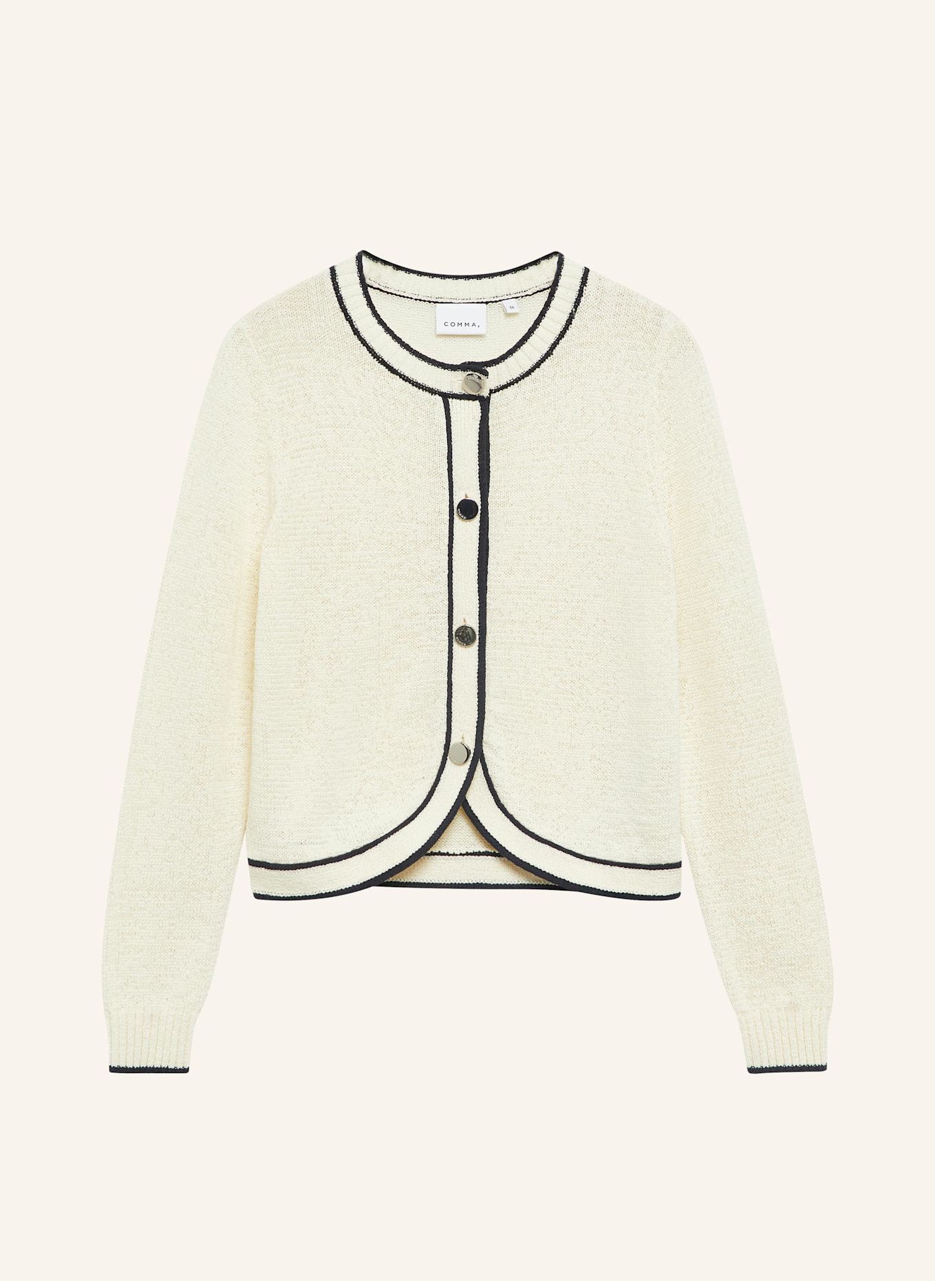 comma Strickjacke: CREME