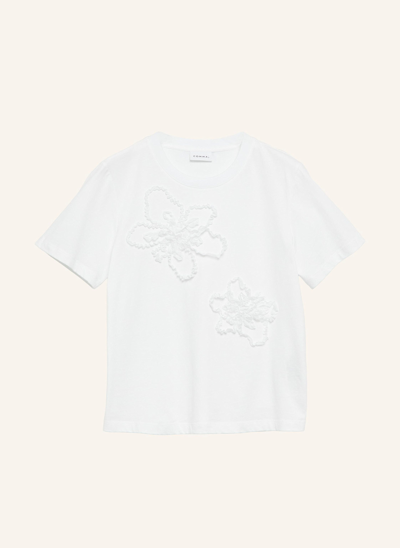 comma T-Shirt: WEISS