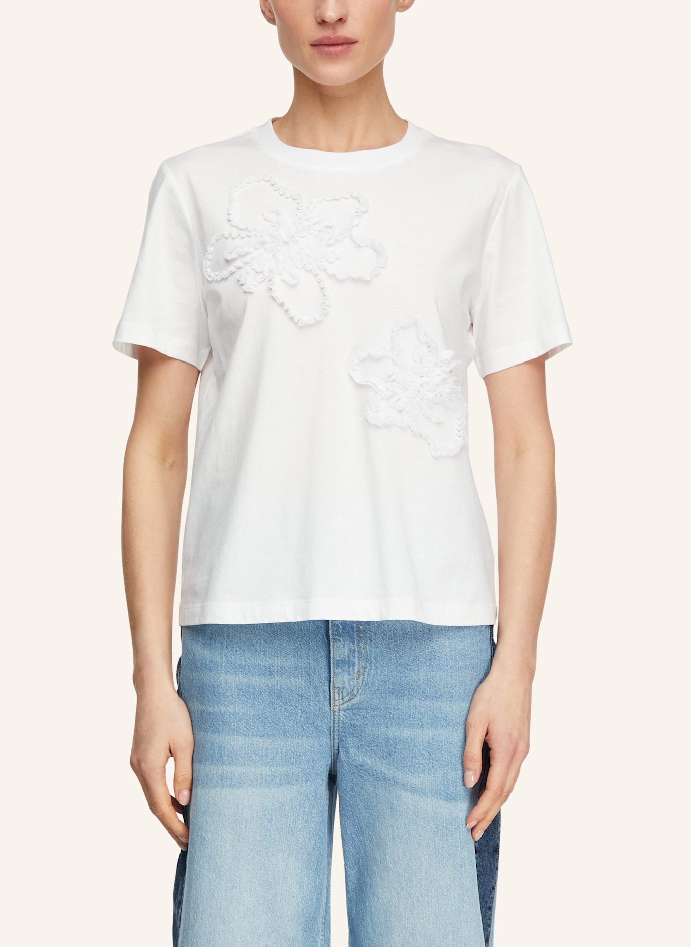 comma T-Shirt: WEISS