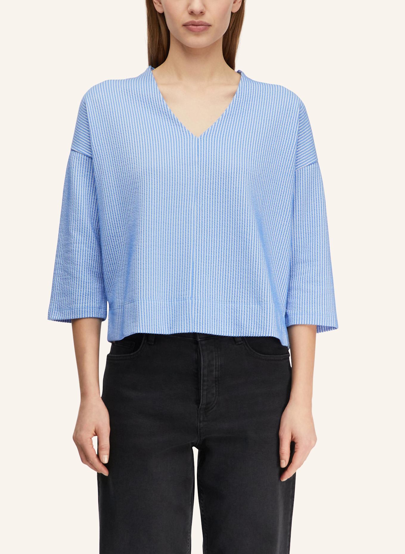 comma Sweatshirt: BLAU