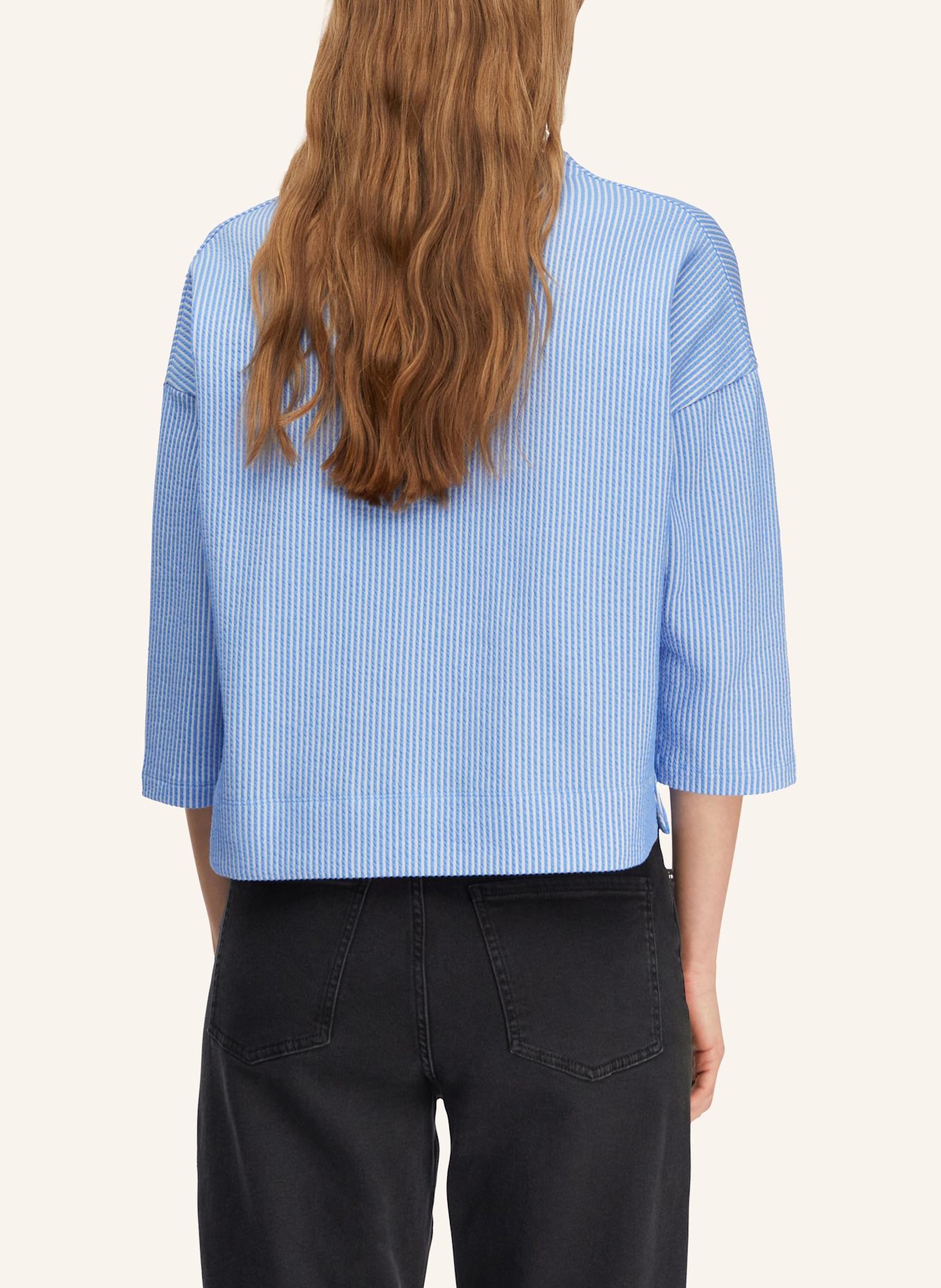 comma Sweatshirt: BLAU