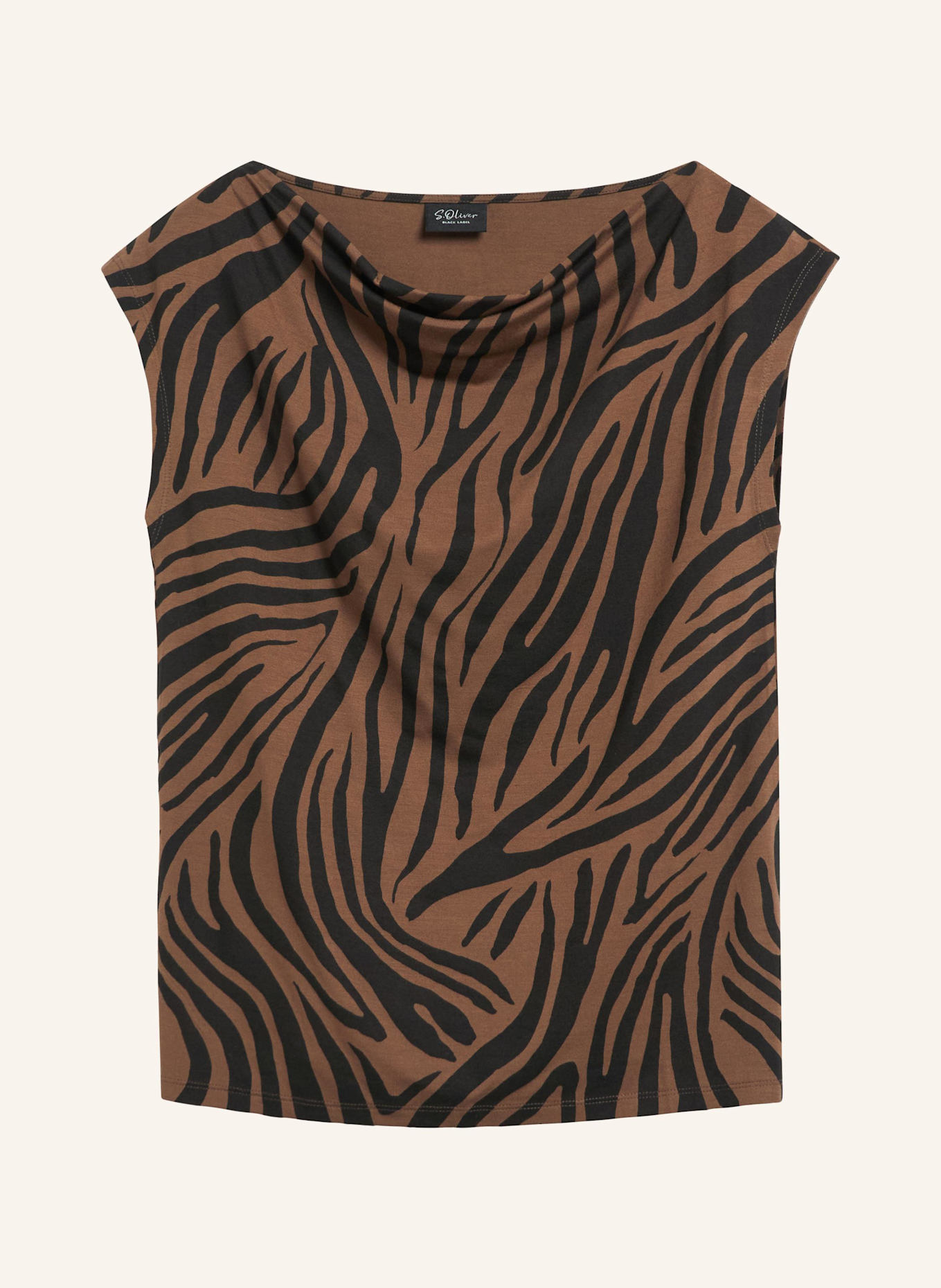 s.Oliver T-Shirt: SCHWARZ