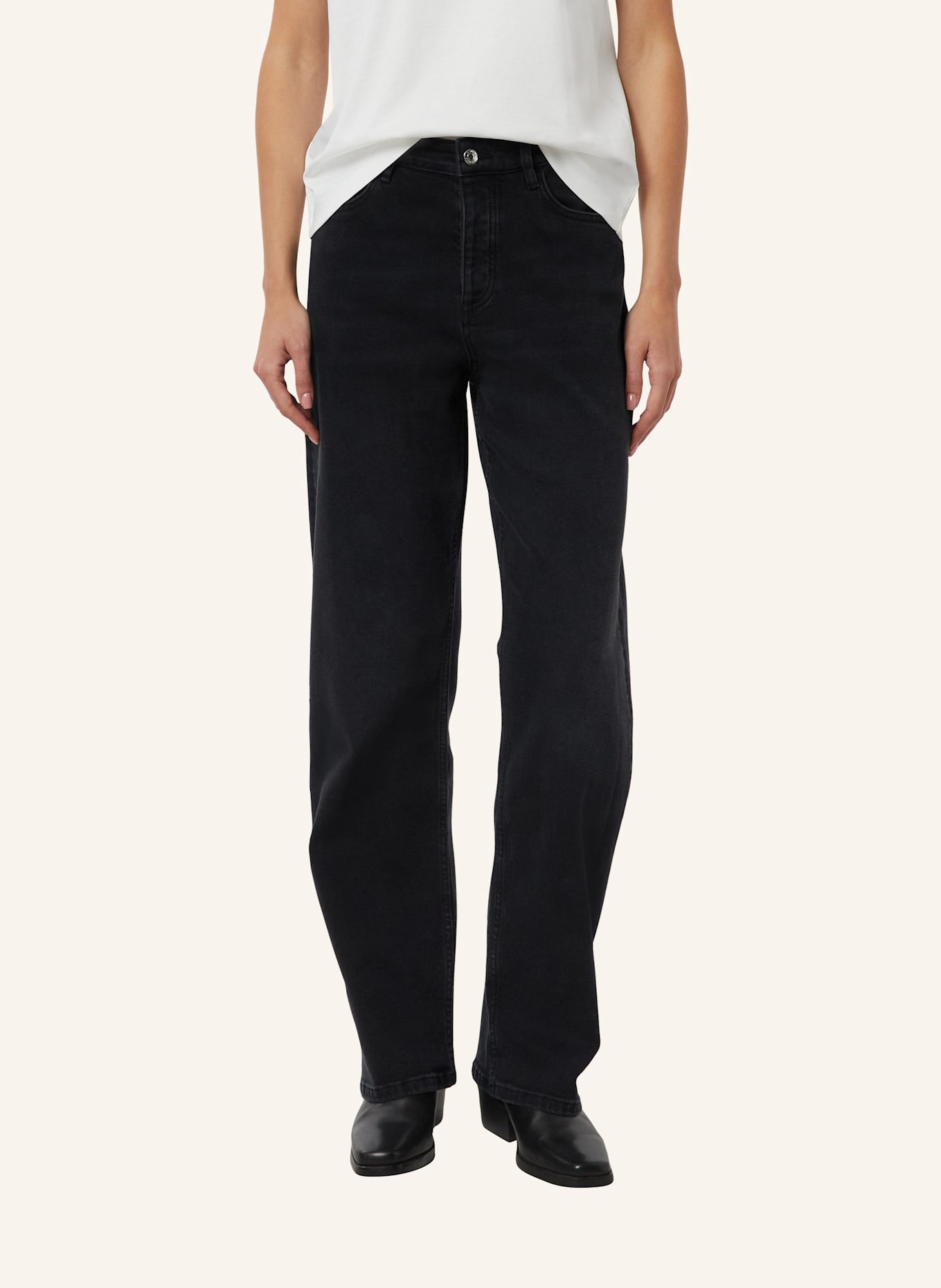 comma Jeans-Hose: SCHWARZ