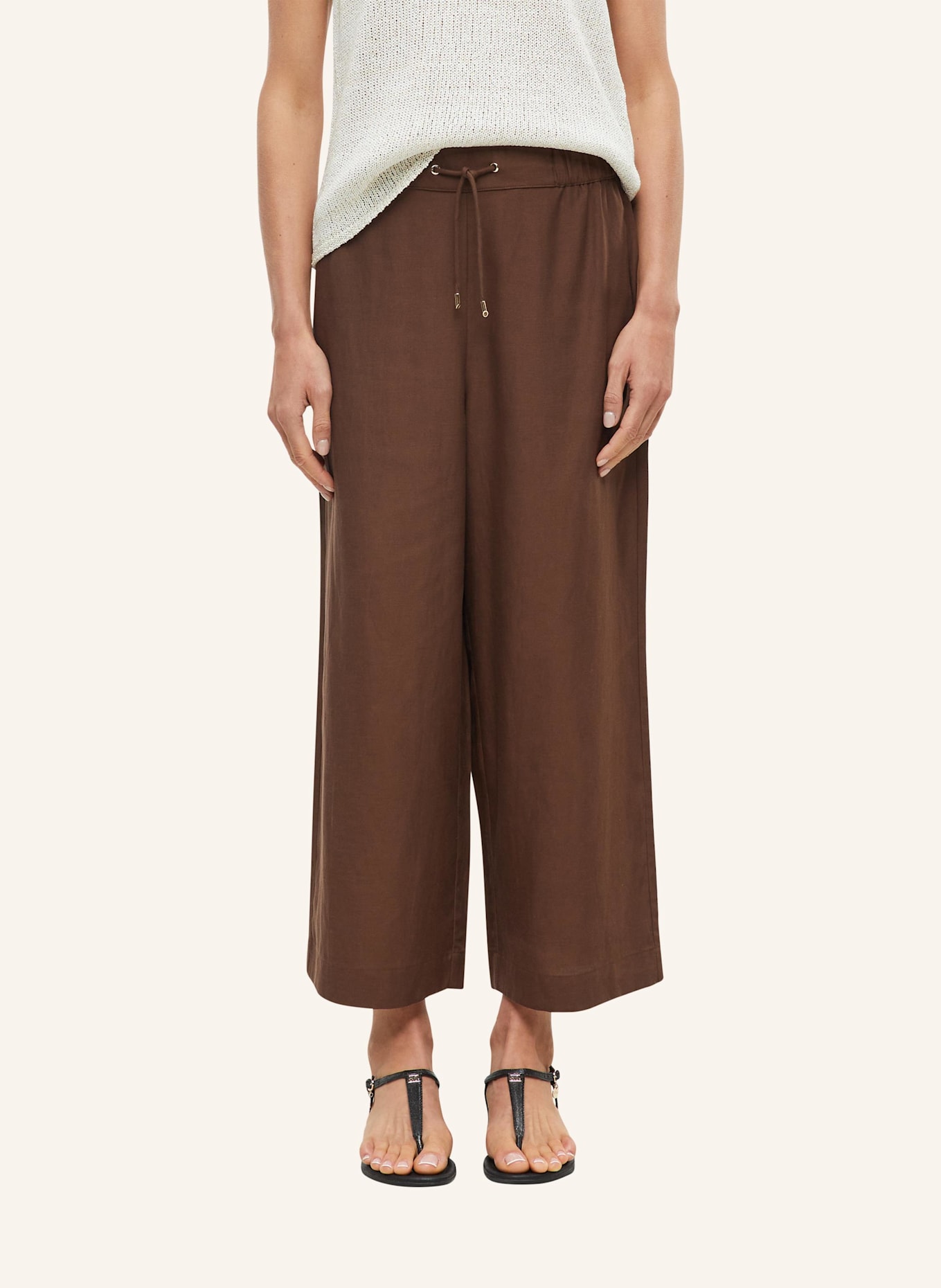 s.Oliver BLACK LABEL 7/8-Hose: BRAUN
