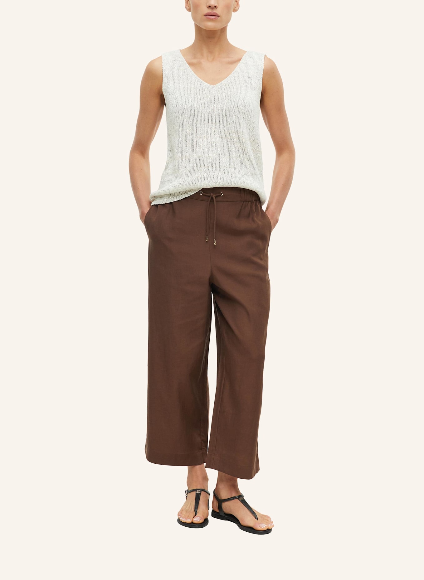 s.Oliver BLACK LABEL 7/8-Hose: BRAUN