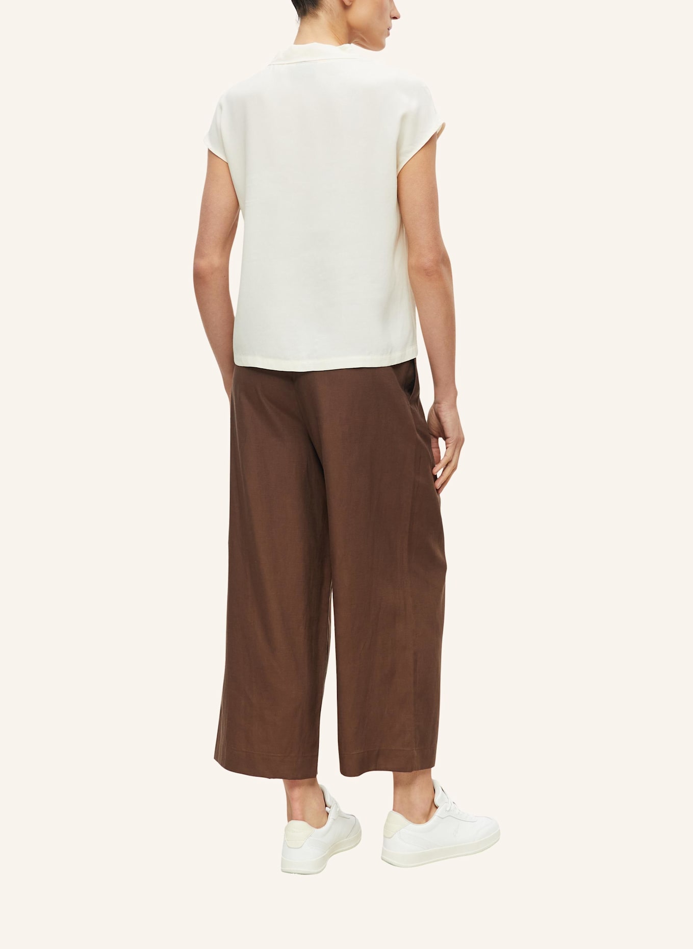 s.Oliver Bluse: CREME/ BRAUN