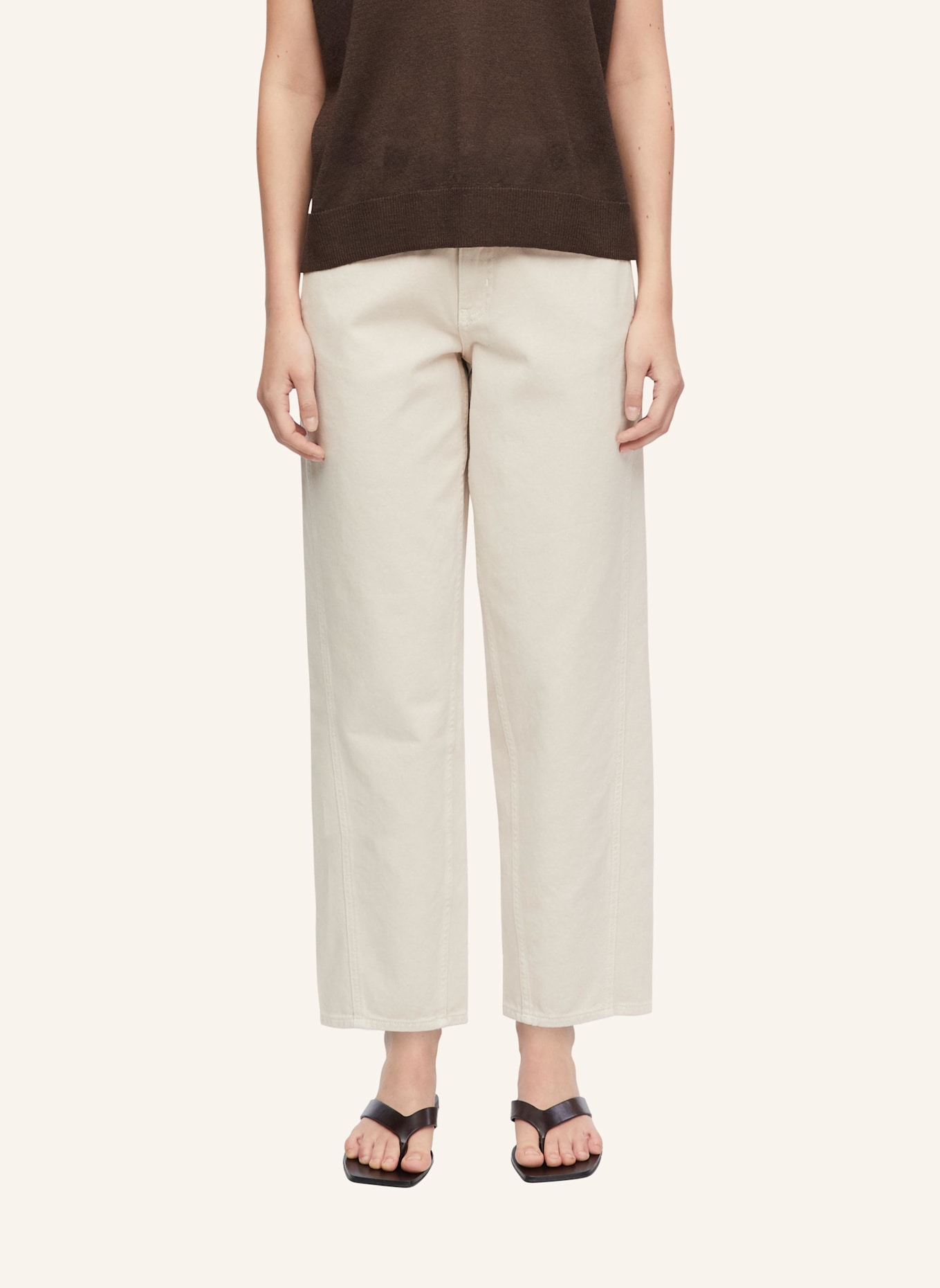 comma Jeans-Hose: BEIGE