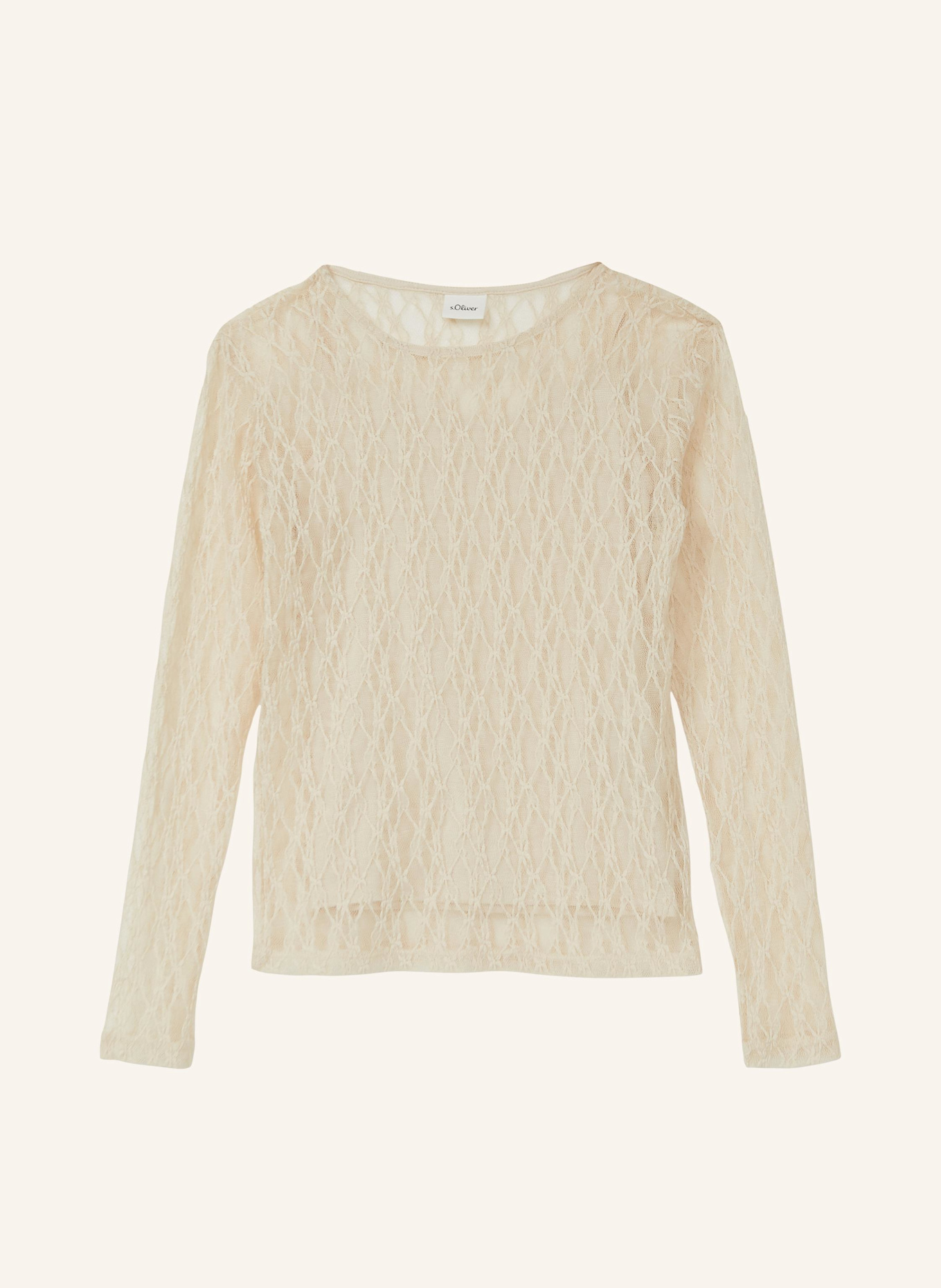 s.Oliver T-Shirt: BEIGE
