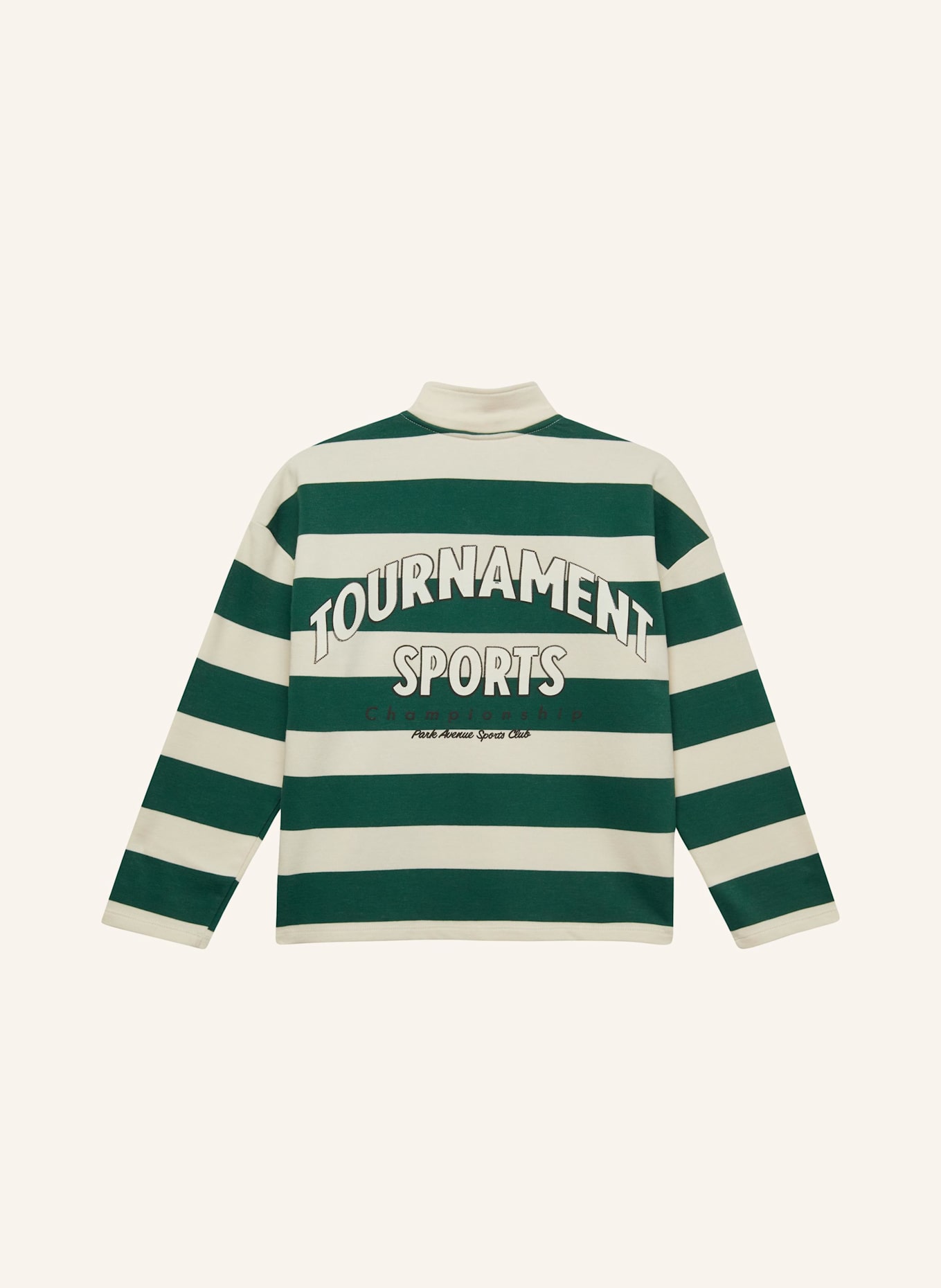 s.Oliver Sweatshirt: CREME/ GRÜN