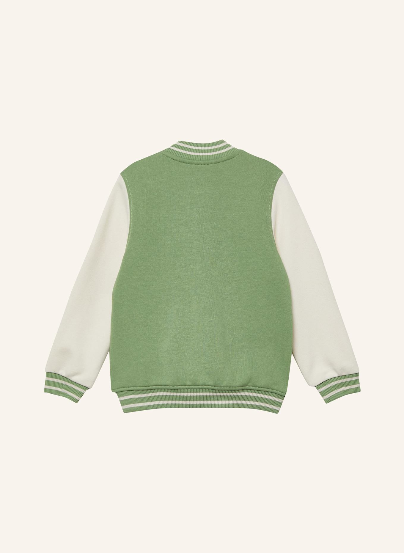 s.Oliver Sweatshirt Jacke: GRÜN