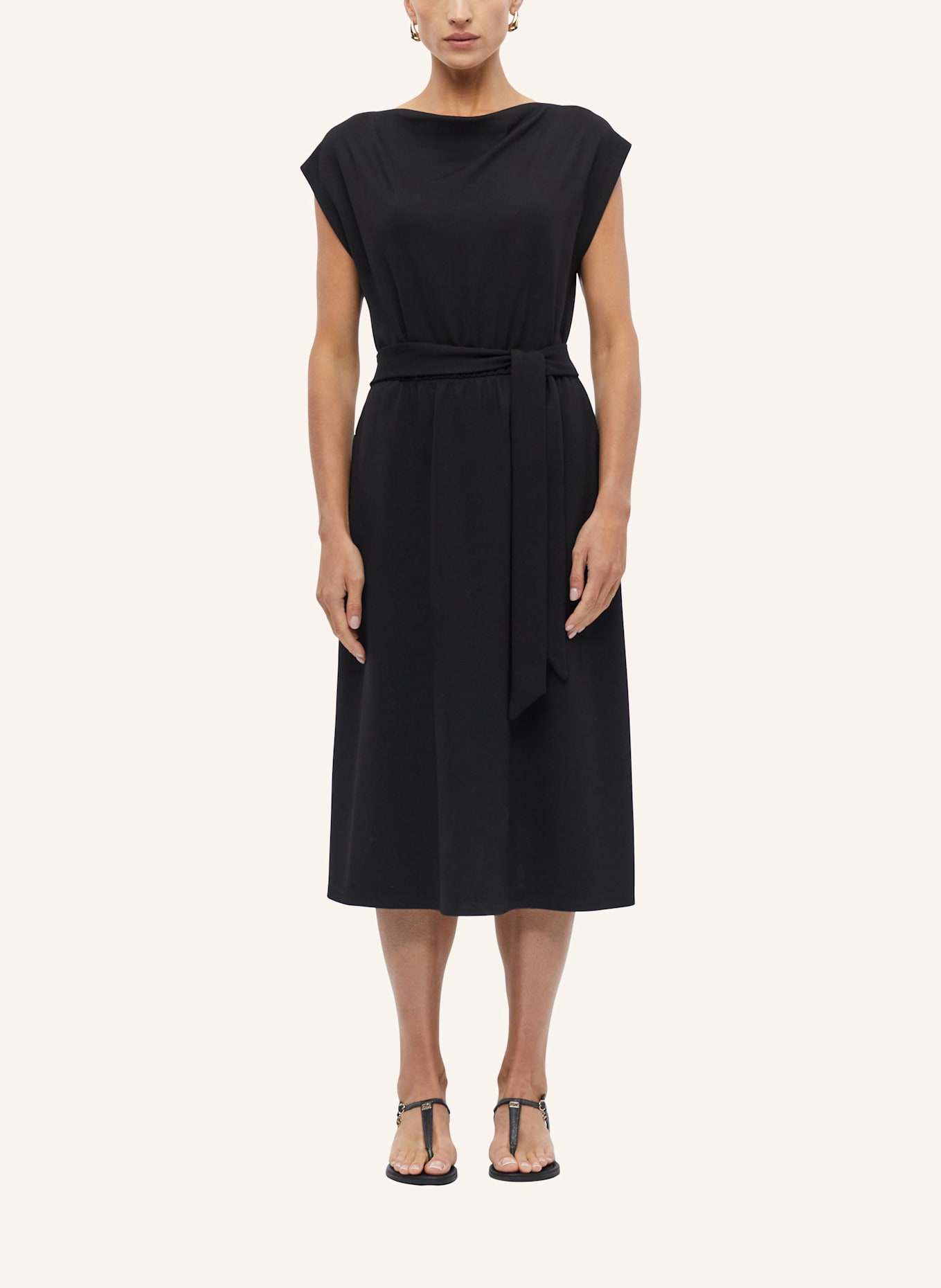s.Oliver BLACK LABEL Jerseykleid: SCHWARZ