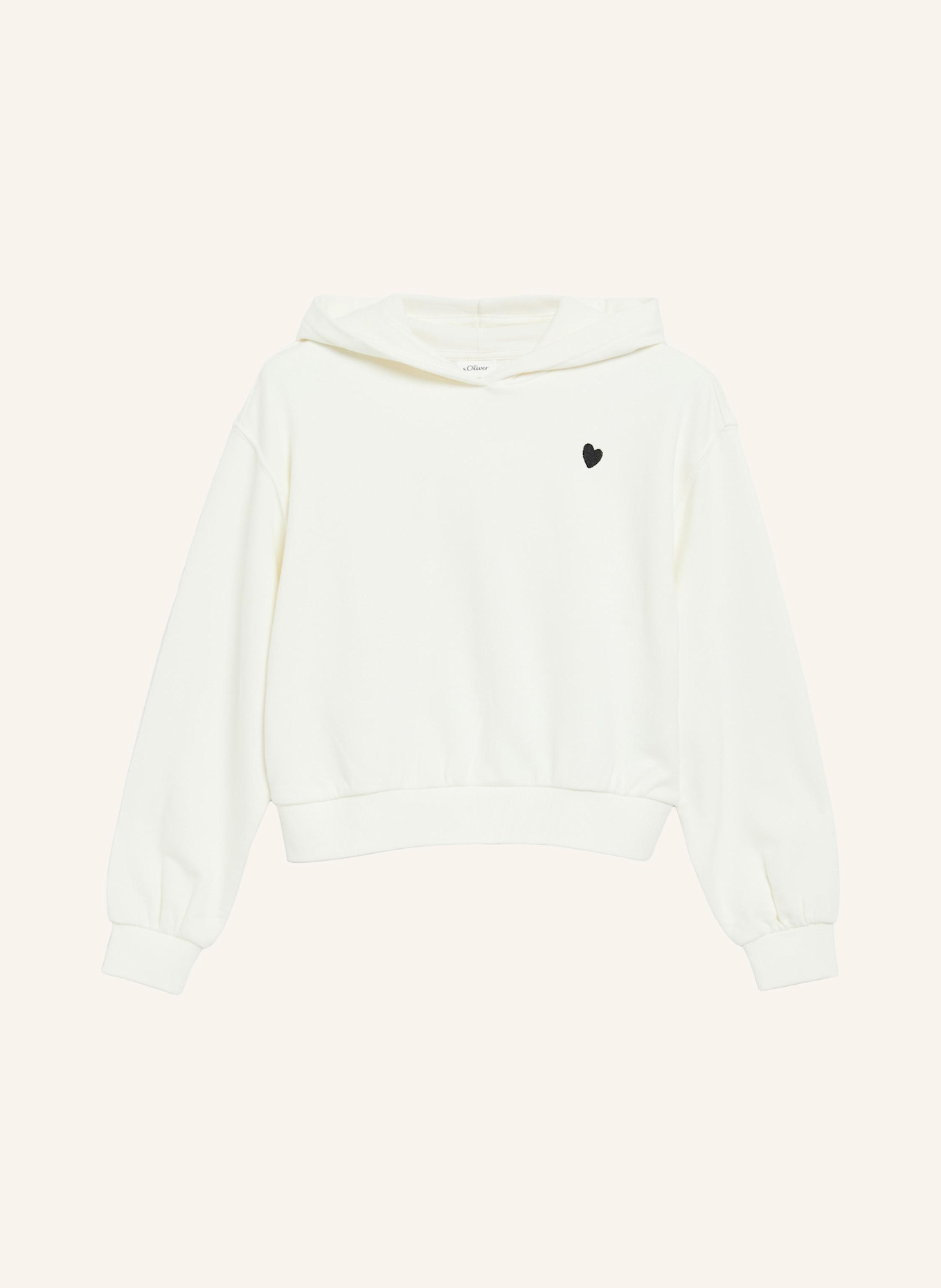 s.Oliver Sweatshirt: CREME/ WEISS