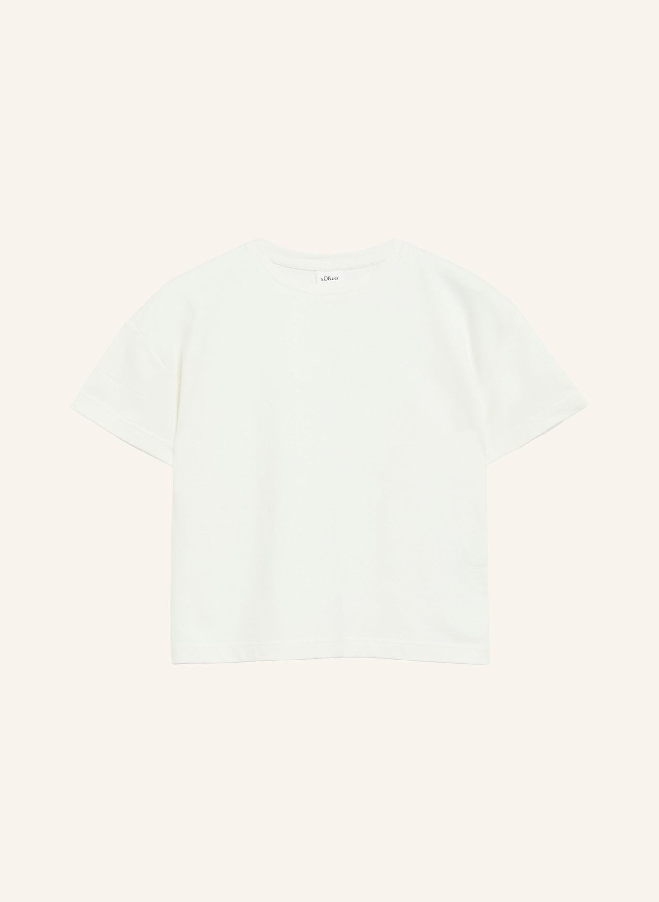 s.Oliver T-Shirt: CREME/ WEISS