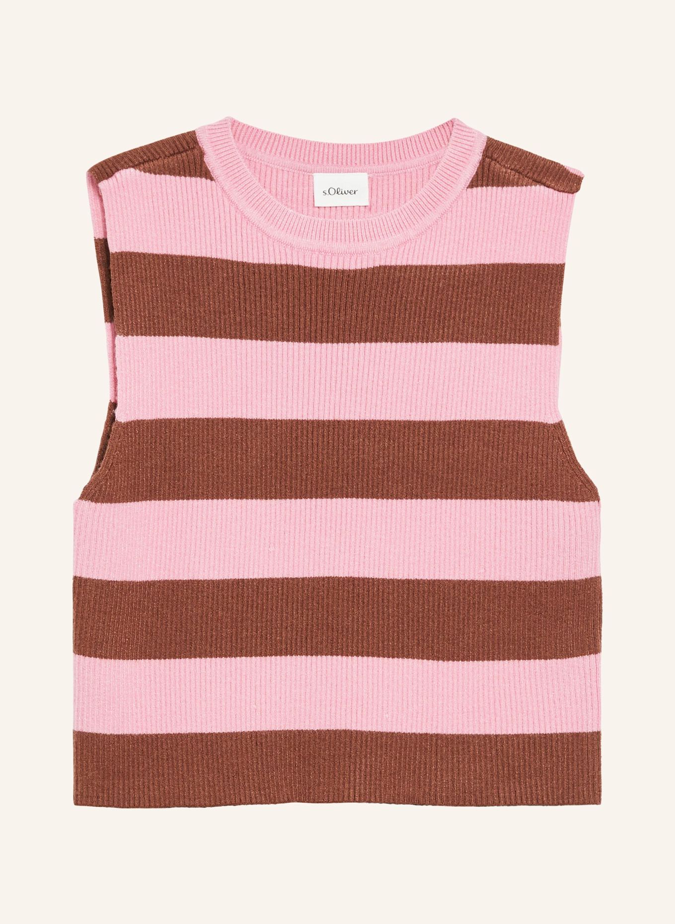 s.Oliver Strickpullunder: BRAUN/ PINK