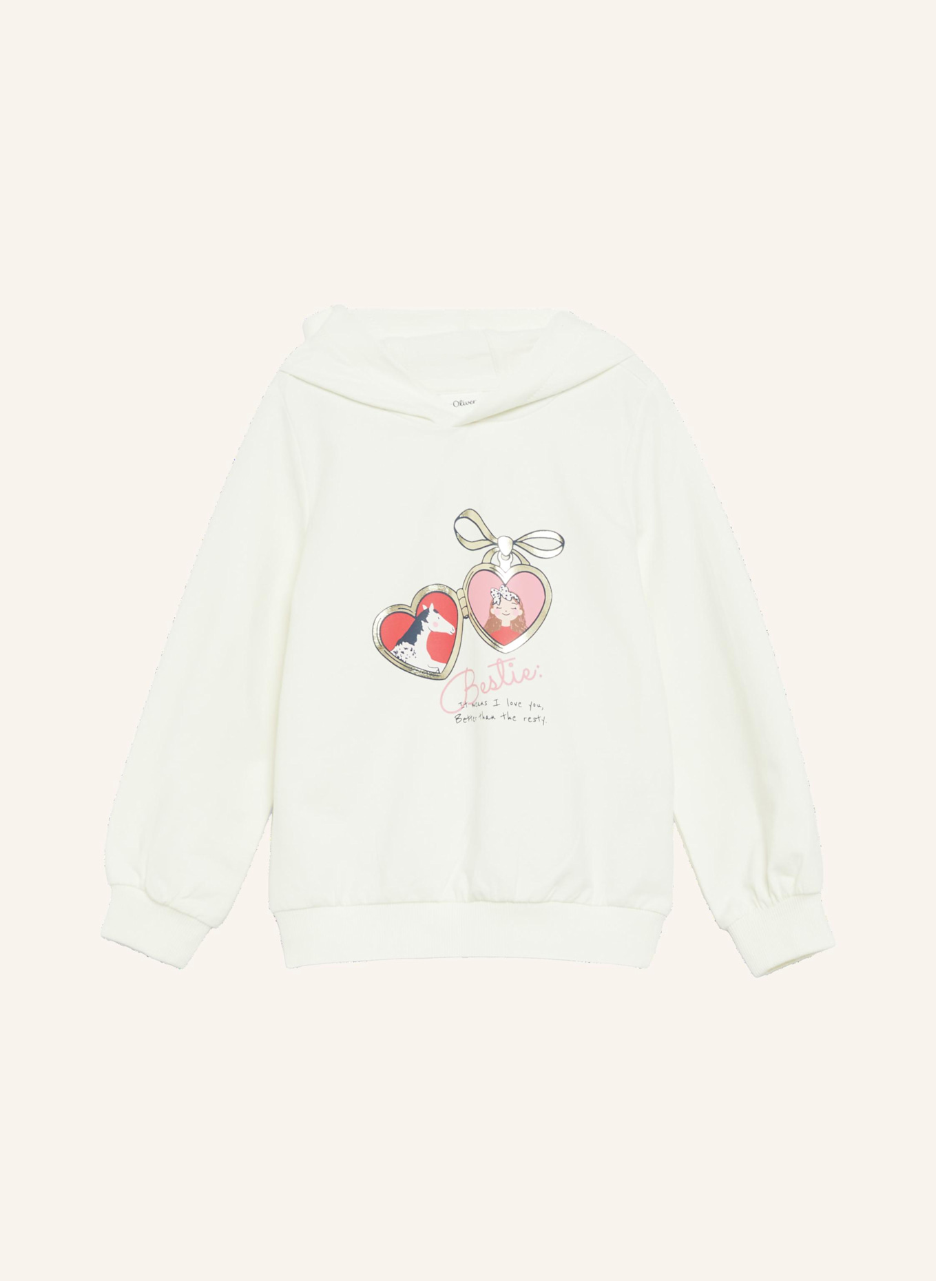 s.Oliver RED Hoodie: CREME/ WEISS