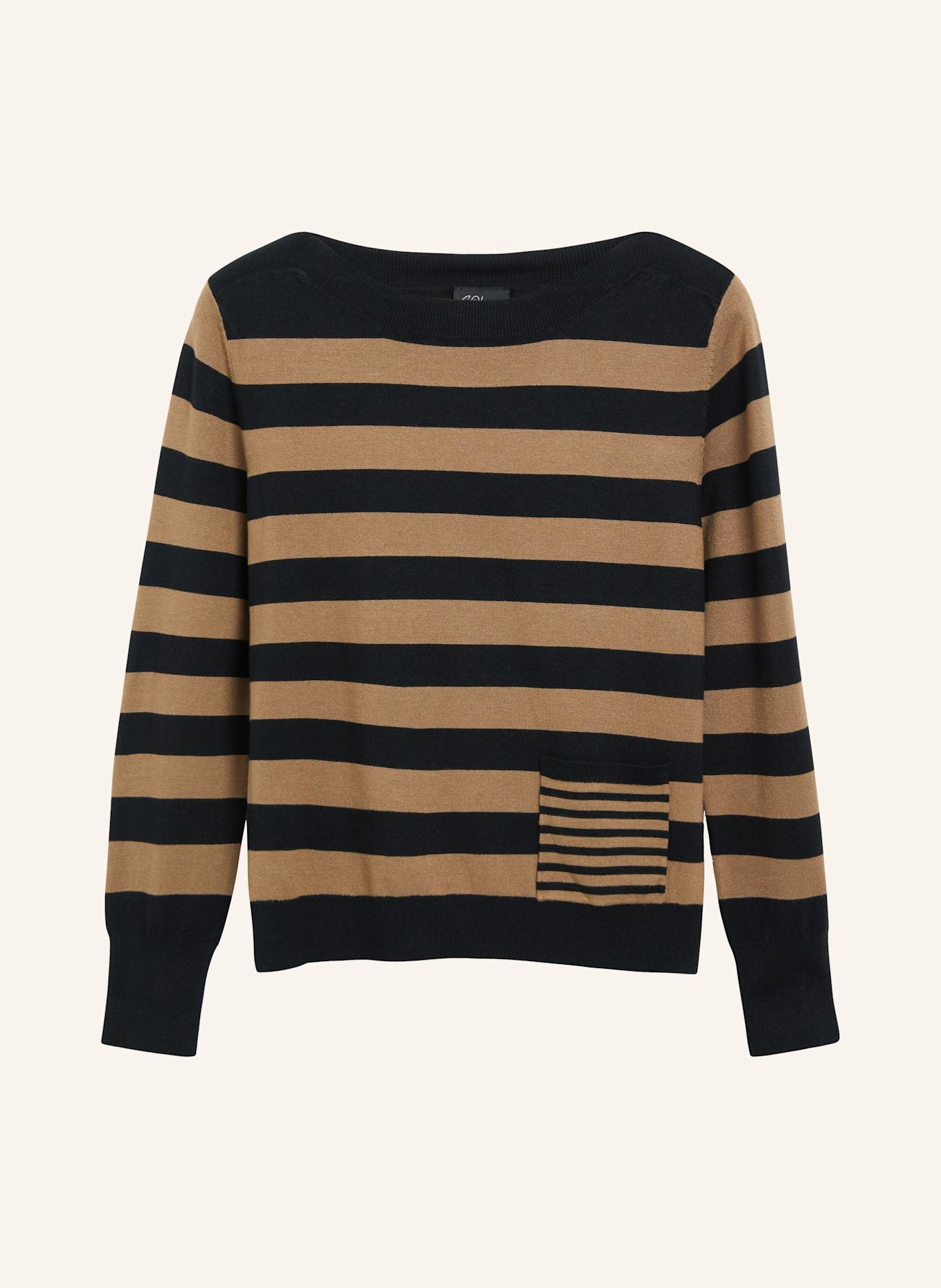 s.Oliver Strickpullover: BRAUN / SCHWARZ