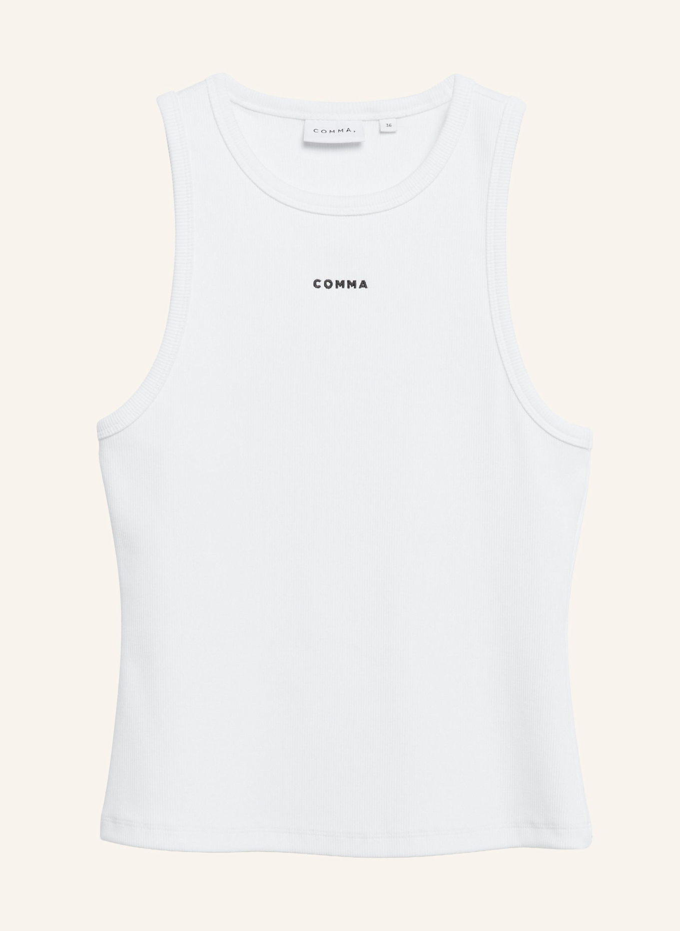 comma T-Shirt: WEISS