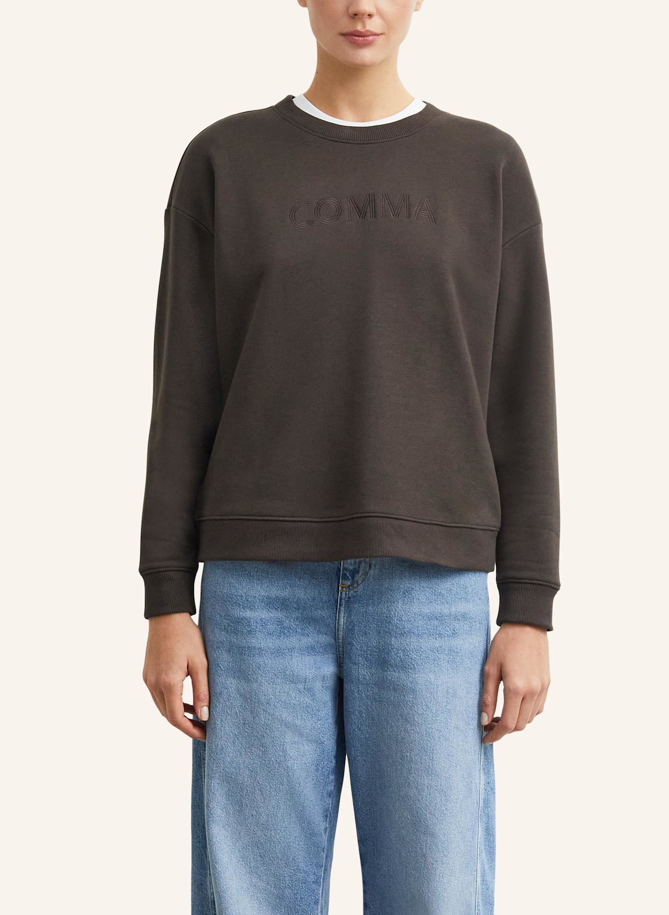 comma Sweatshirt: BRAUN