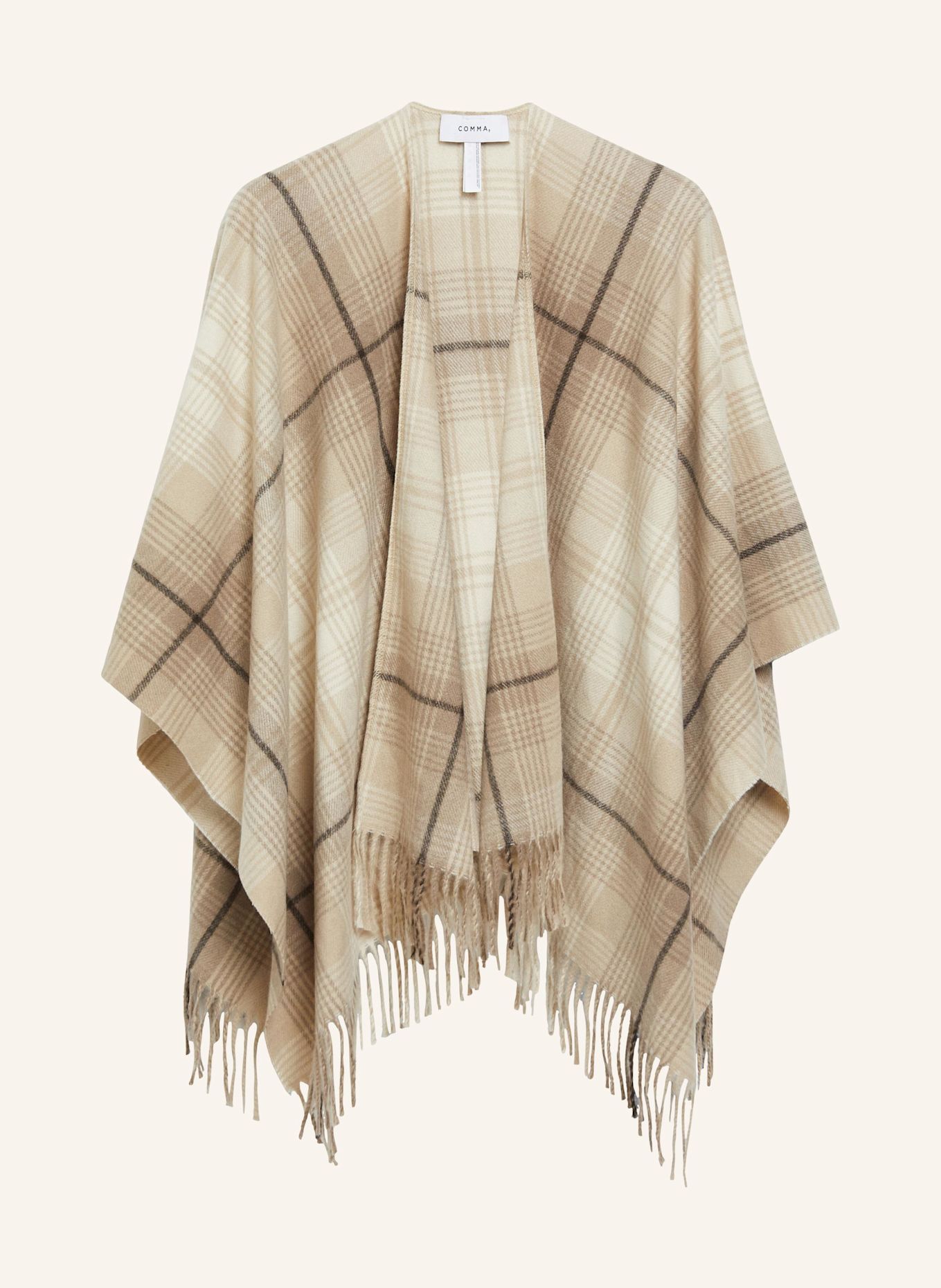 COMMA Indoor-Poncho: BEIGE