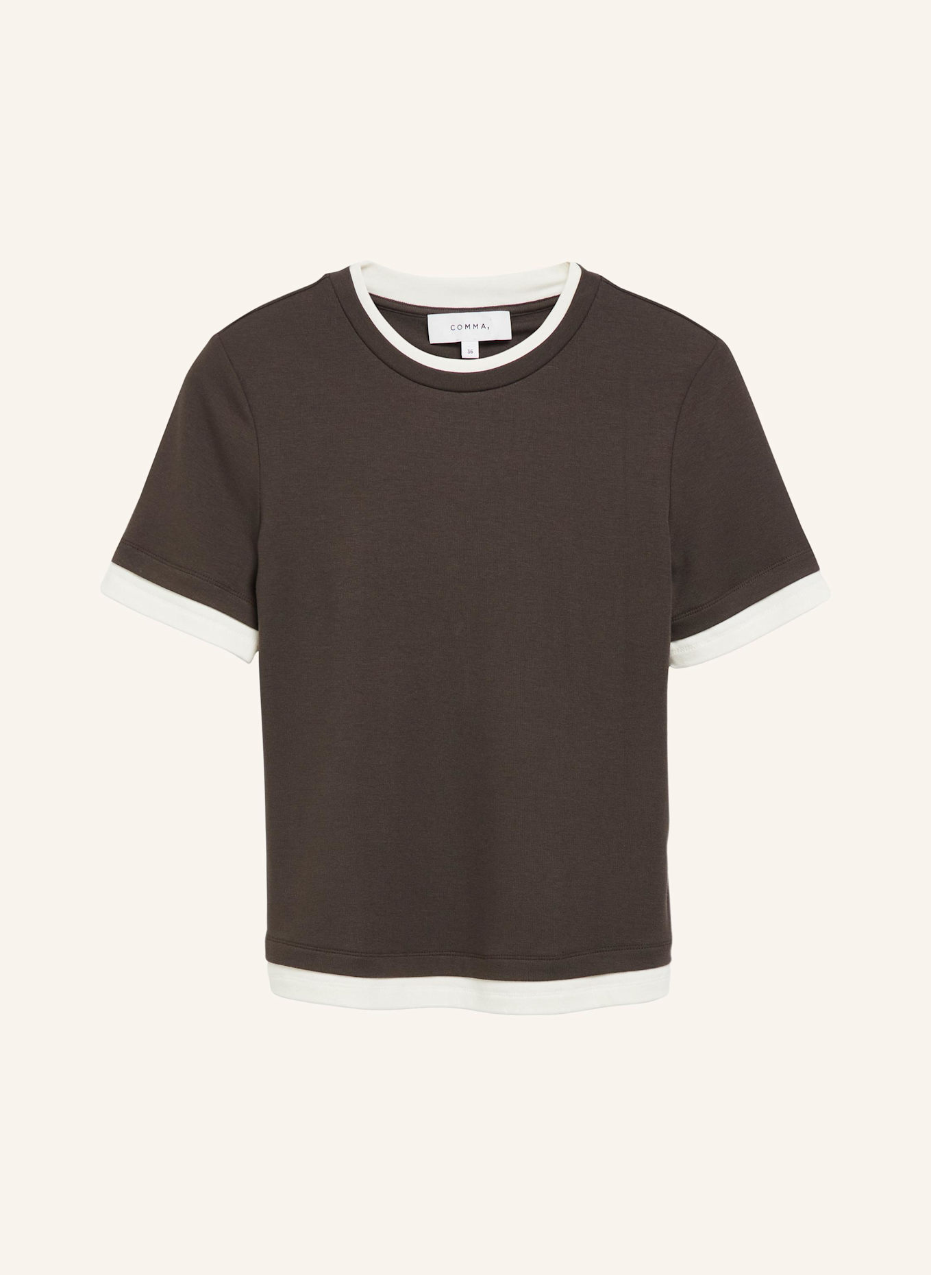 comma T-Shirt: BRAUN