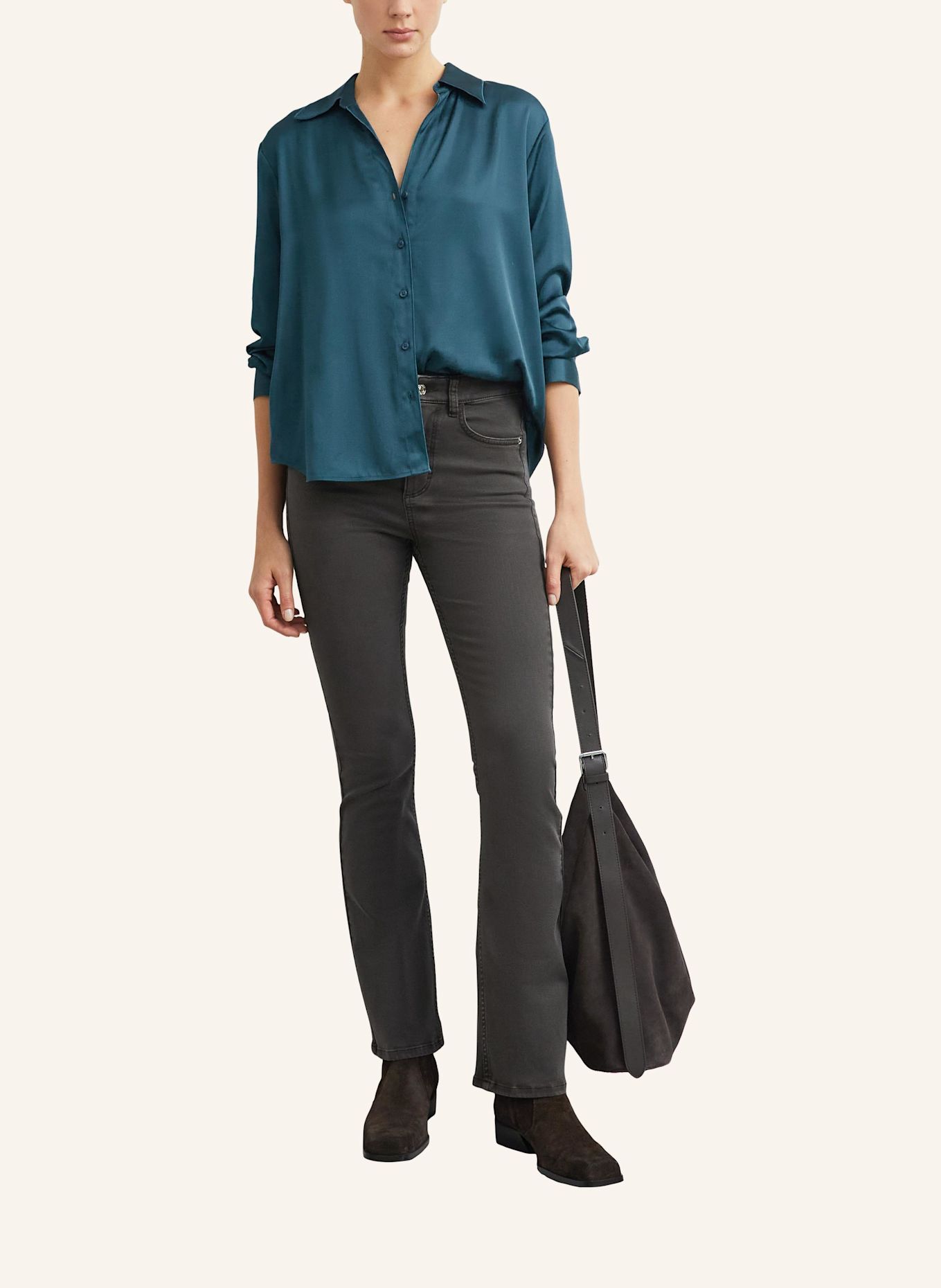 COMMA Bluse: PETROL