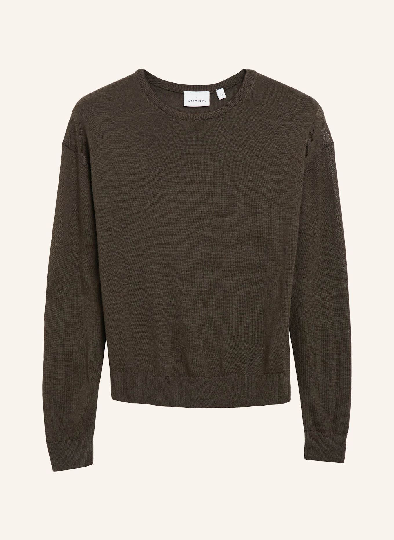 comma Pullover: BRAUN