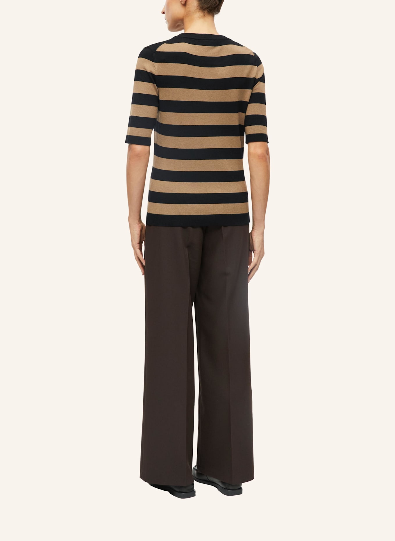 s.Oliver BLACK LABEL Strickpullover: BRAUN/ SCHWARZ