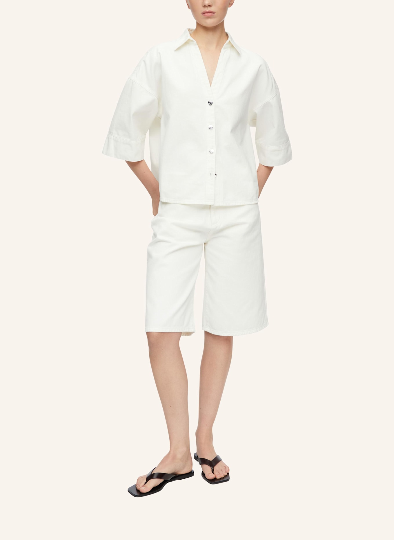 comma Bluse: CREME