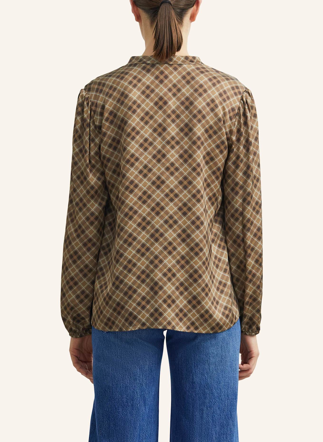 comma Bluse: BRAUN