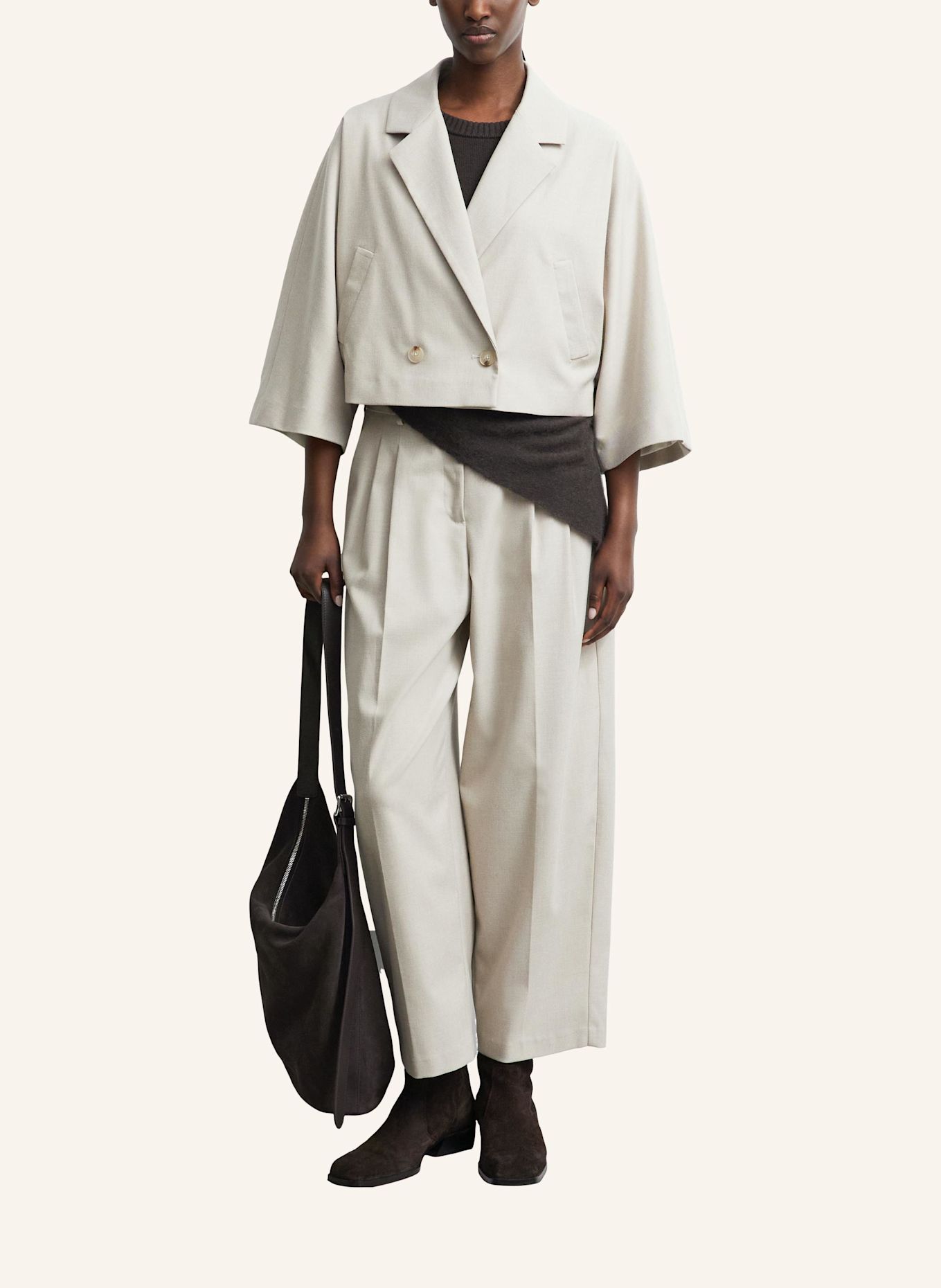 COMMA Indoor-Blazer: BEIGE