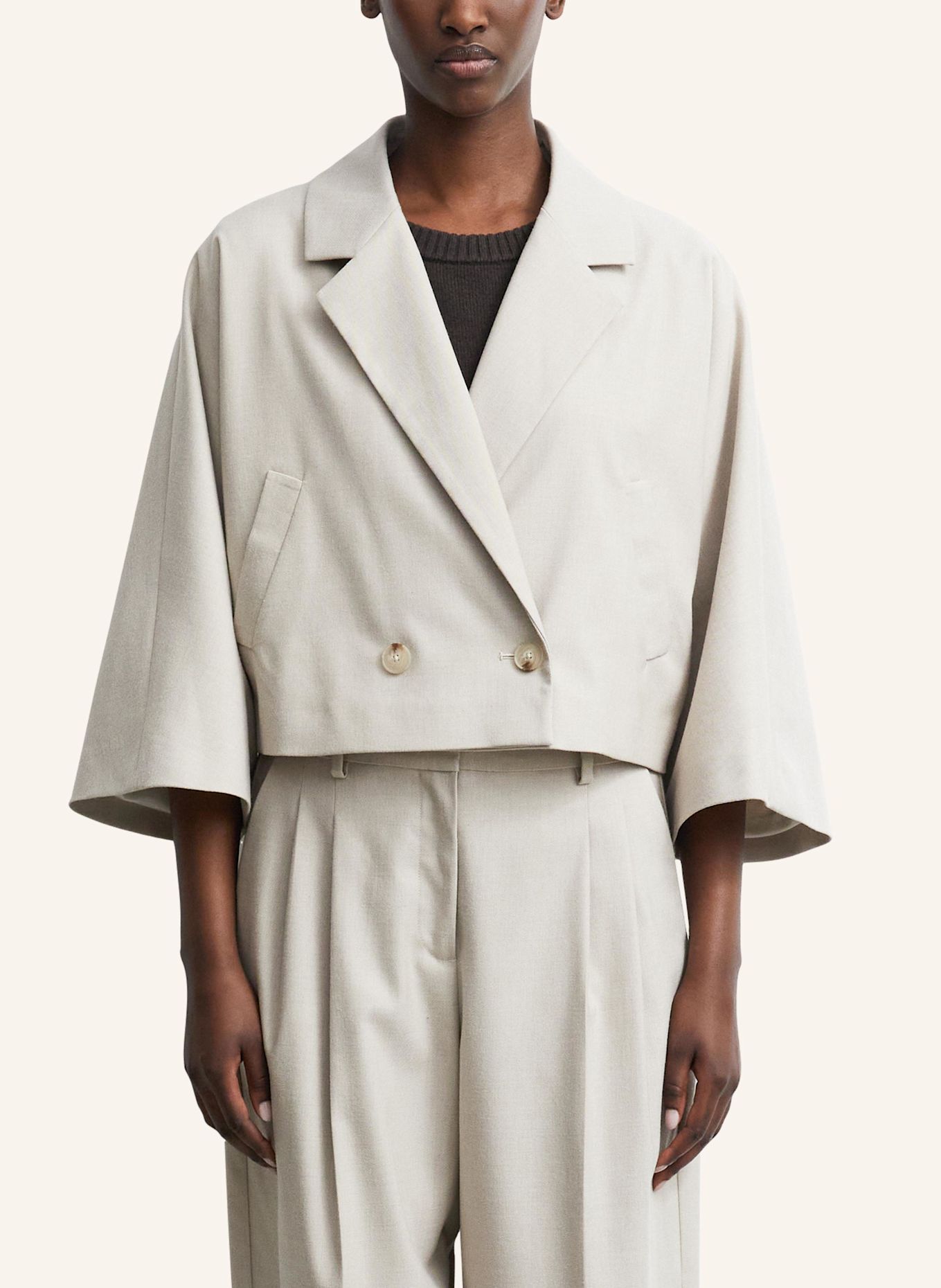 COMMA Indoor-Blazer: BEIGE
