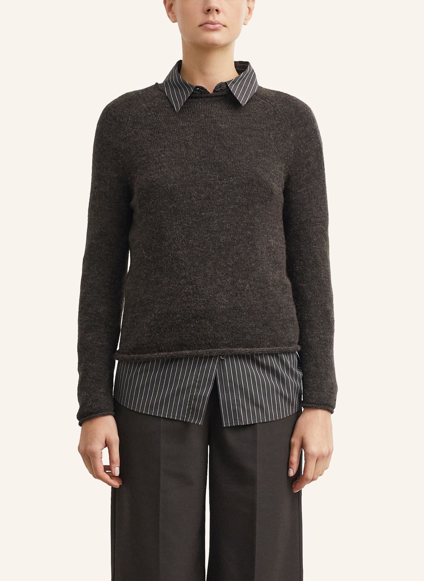 COMMA Strickpullover: BRAUN