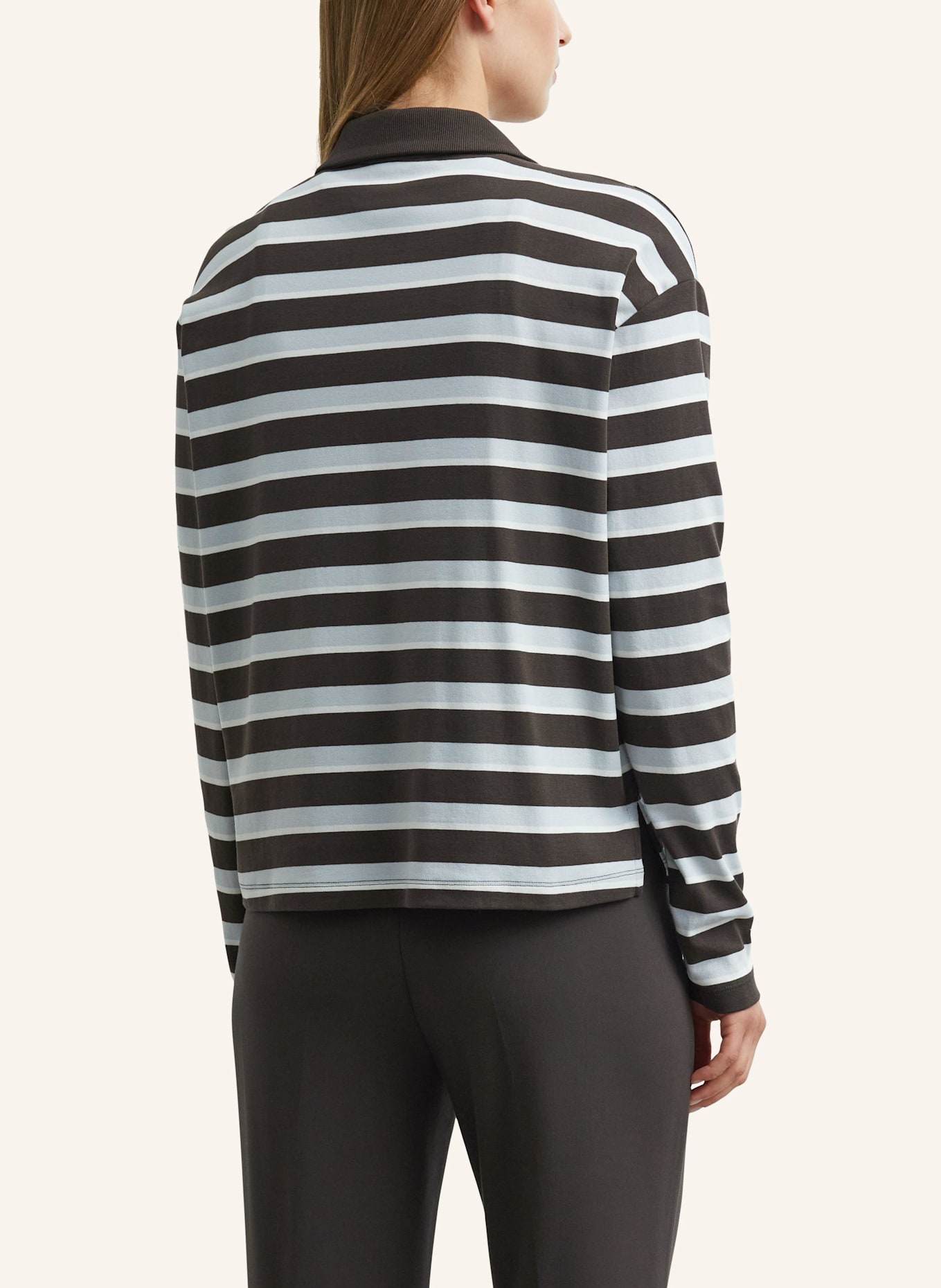 comma T-Shirt: BRAUN/ WEISS