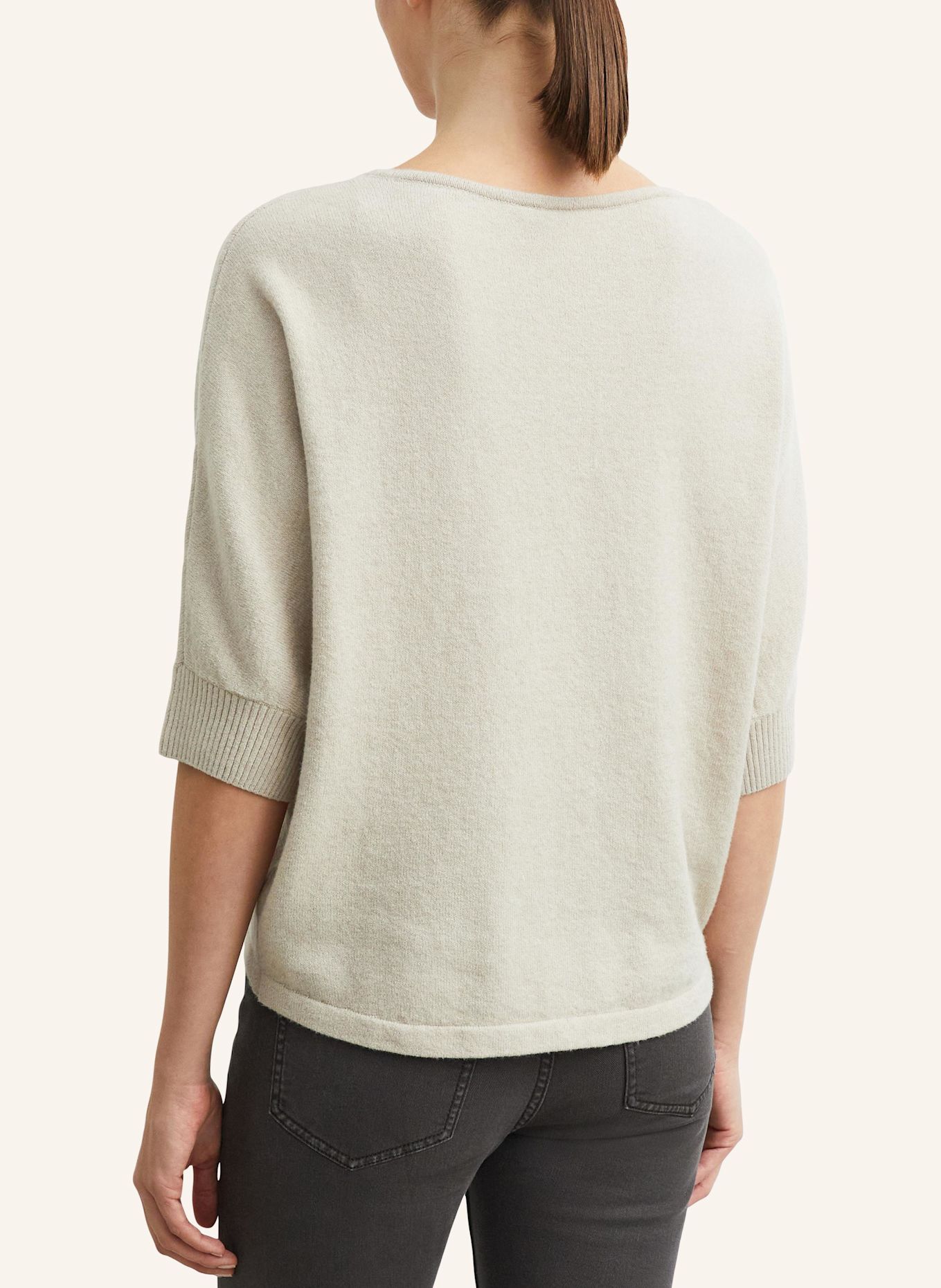 COMMA Pullover mit 3/4-Arm: BEIGE