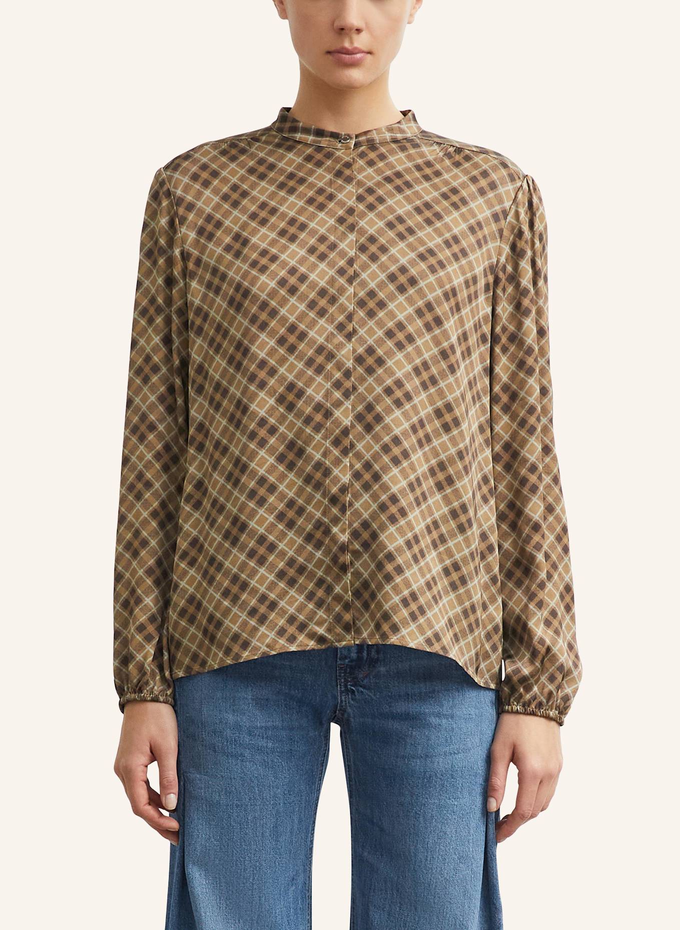 comma Bluse: BRAUN