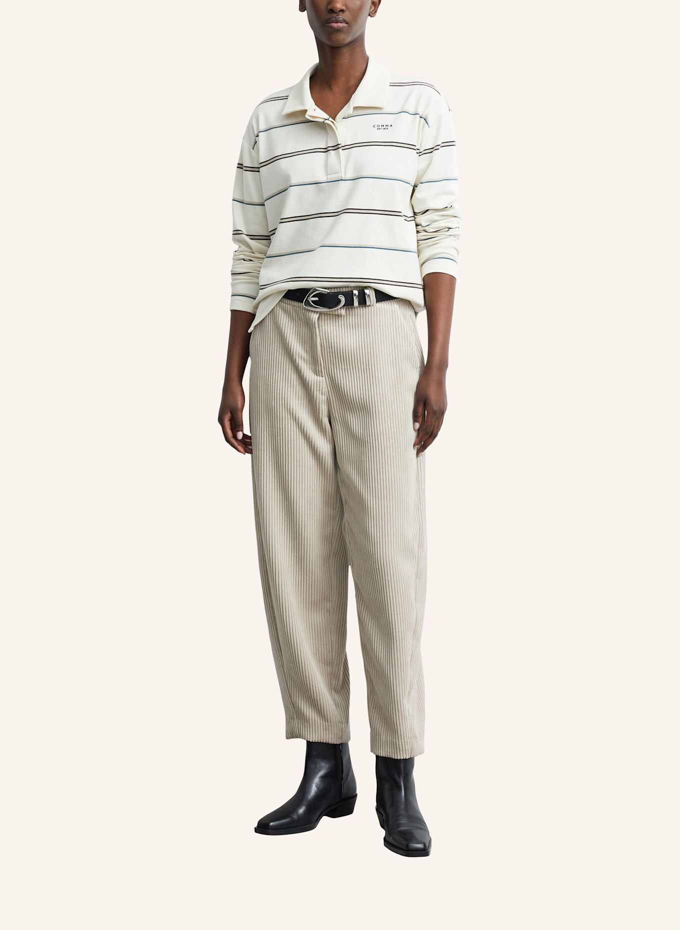 COMMA T-Shirt: CREME
