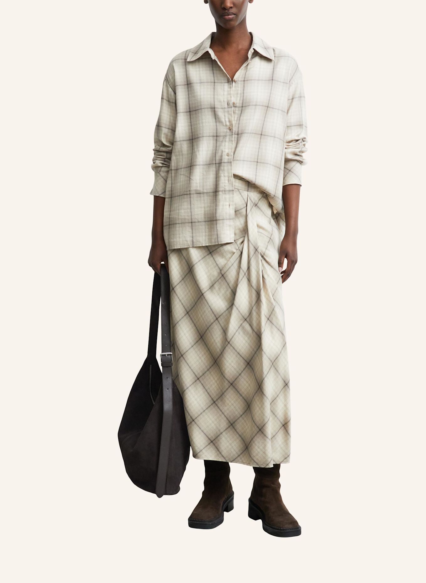 COMMA Bluse: BEIGE