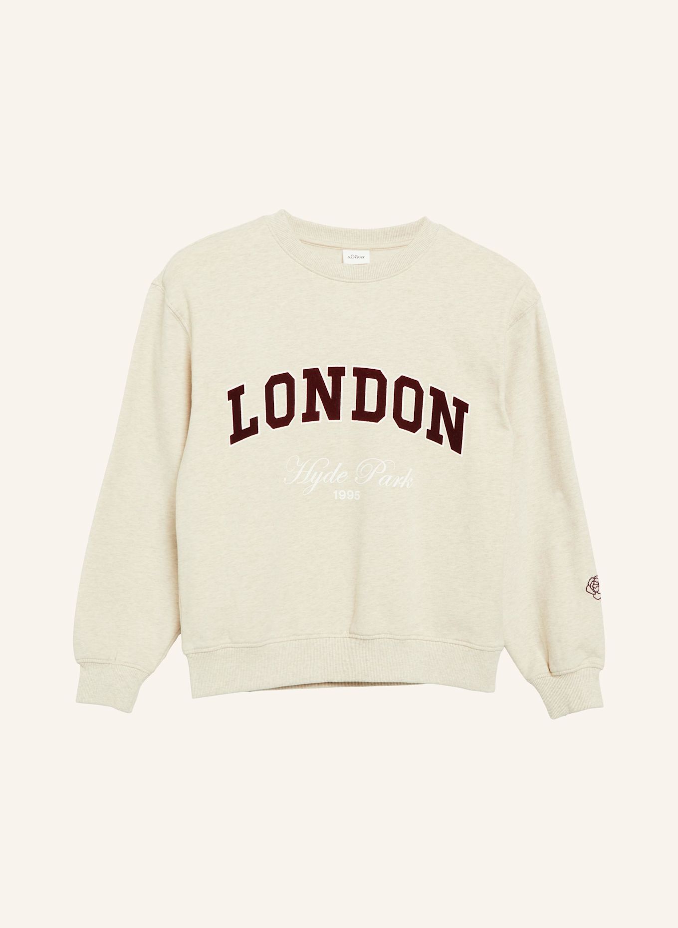 s.Oliver Sweatshirt: BEIGE