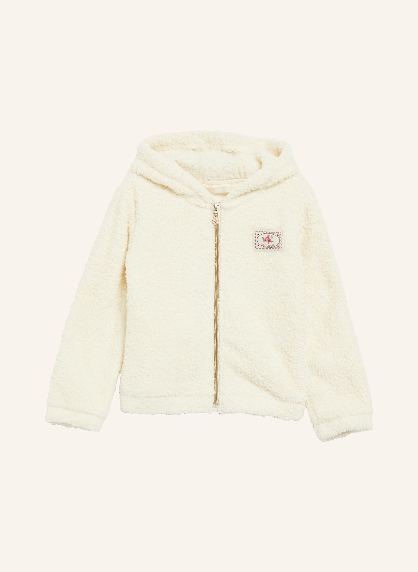 s.Oliver Sweatshirt Jacke: BEIGE