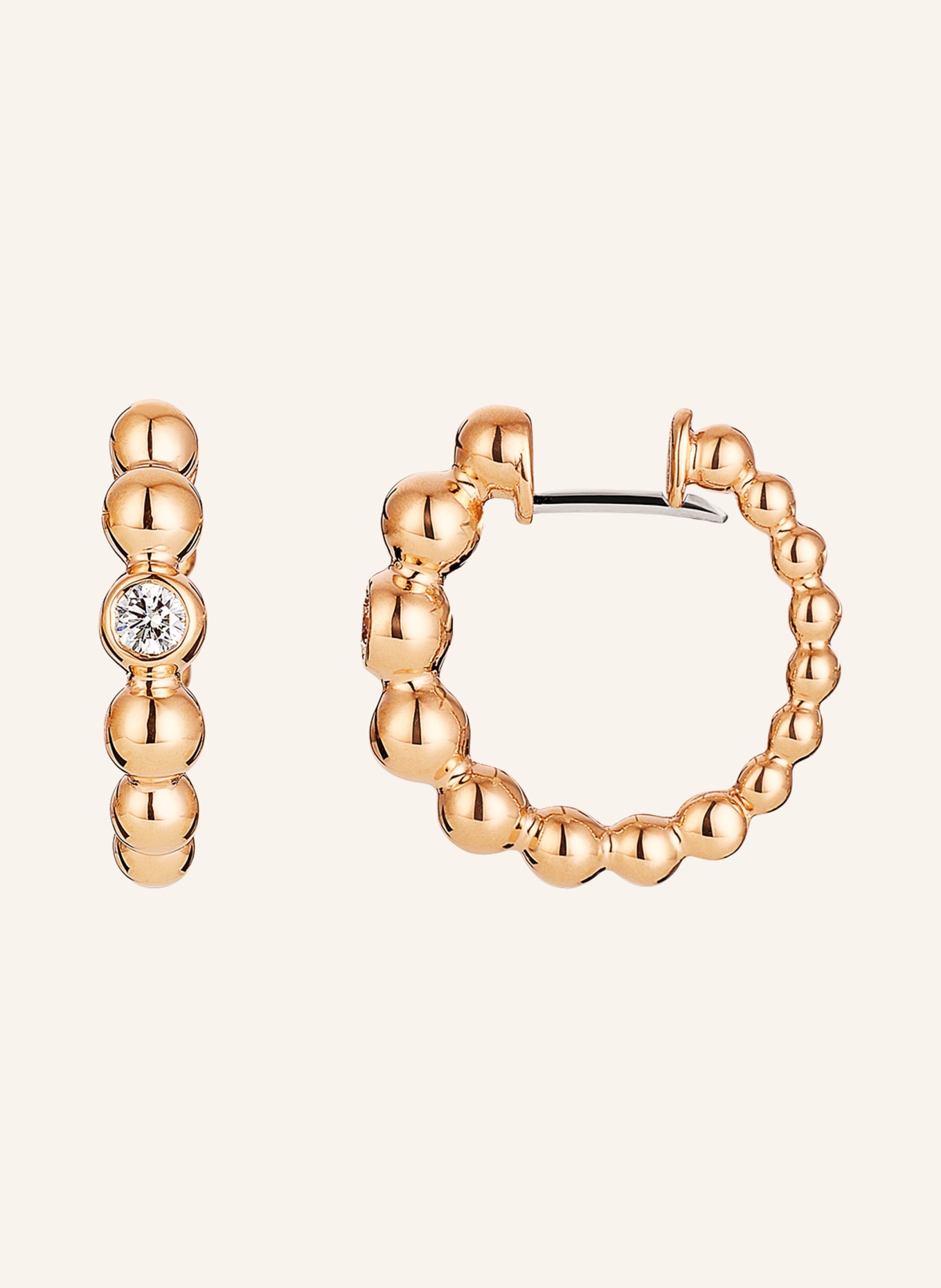 WEMPE BY KIM Creole BLU: ROSÉGOLD