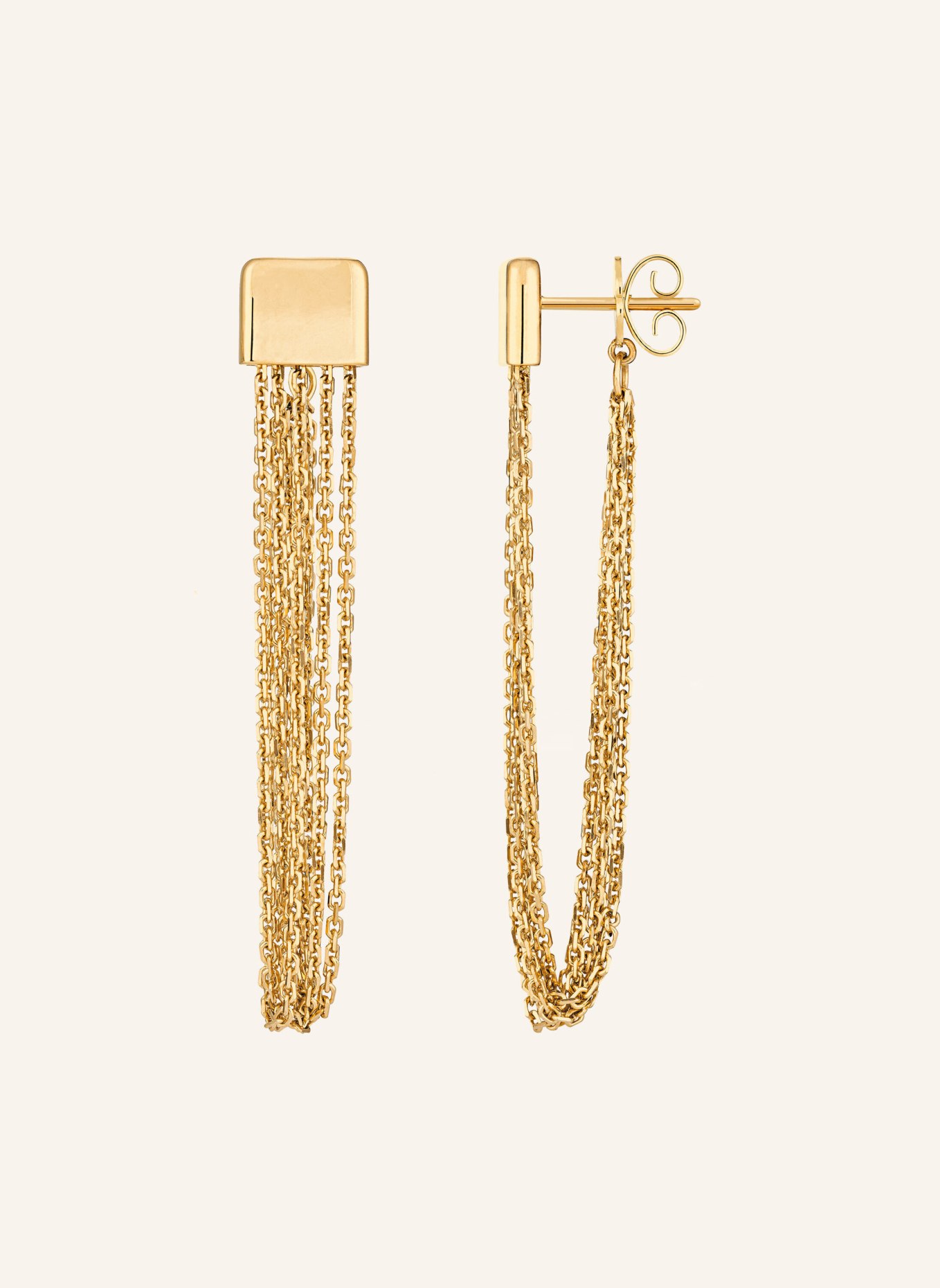 WEMPE Fine Jewelry Ohrringe TWIST RHYTMUS: GOLD