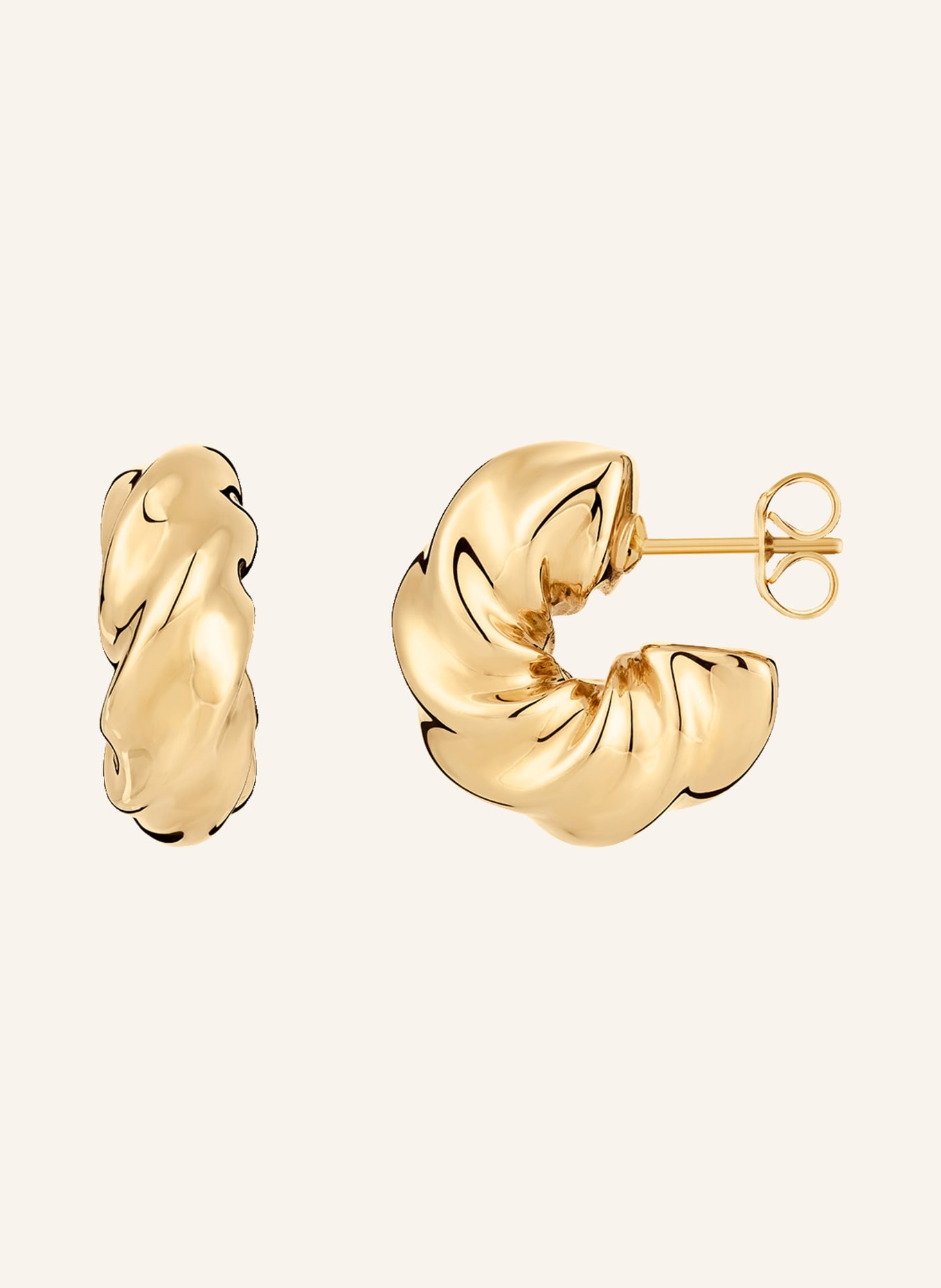 WEMPE Fine Jewelry Ohrringe TWIST: GOLD