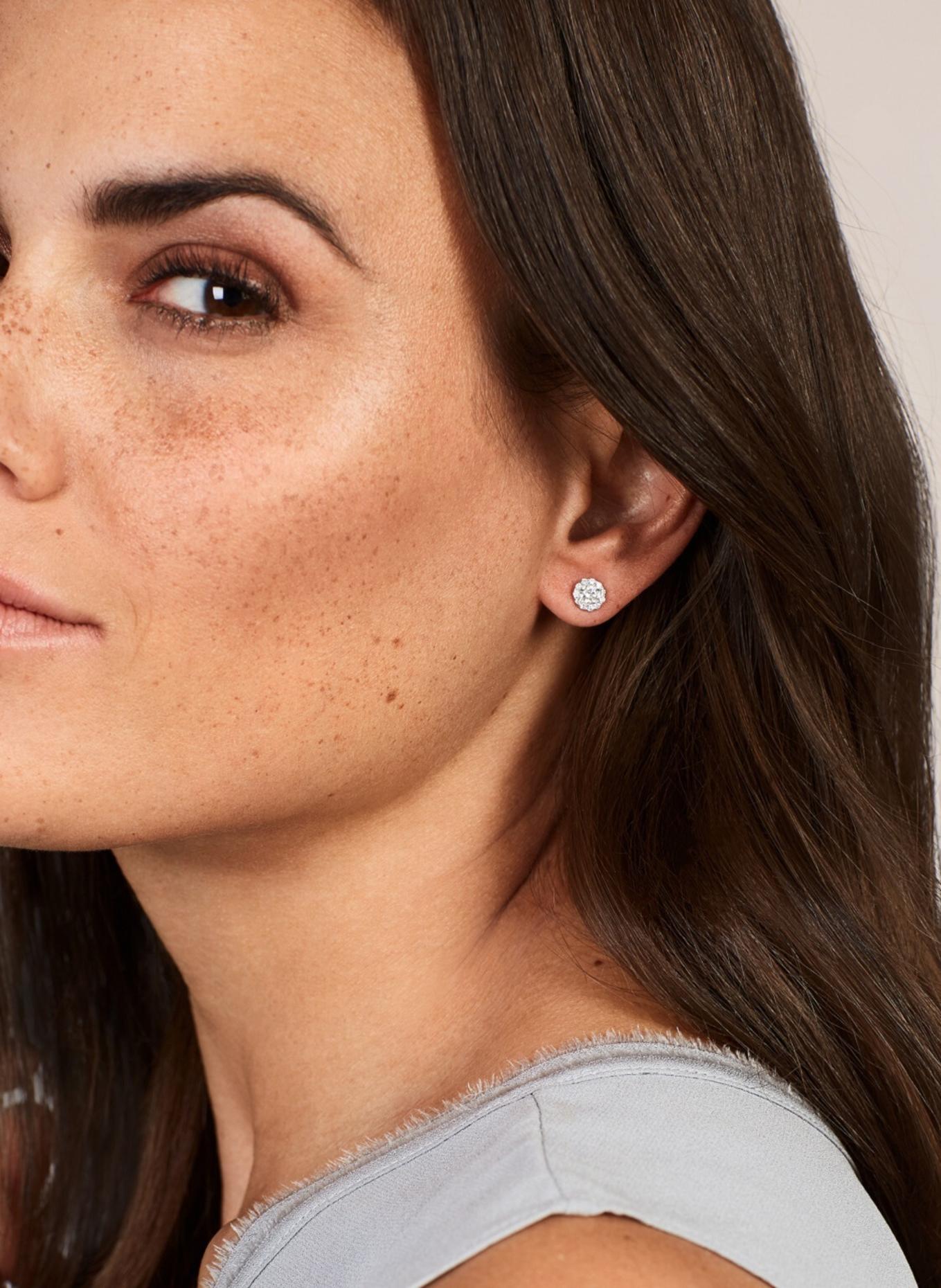 WEMPE BY KIM Ohrringe KRONE: WEISSGOLD