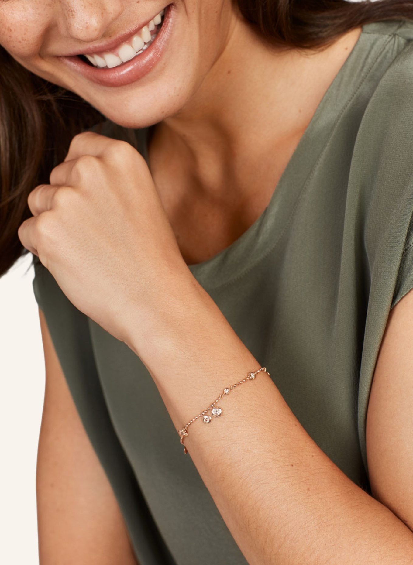 WEMPE BY KIM Armband PUNTINO: ROSÉGOLD