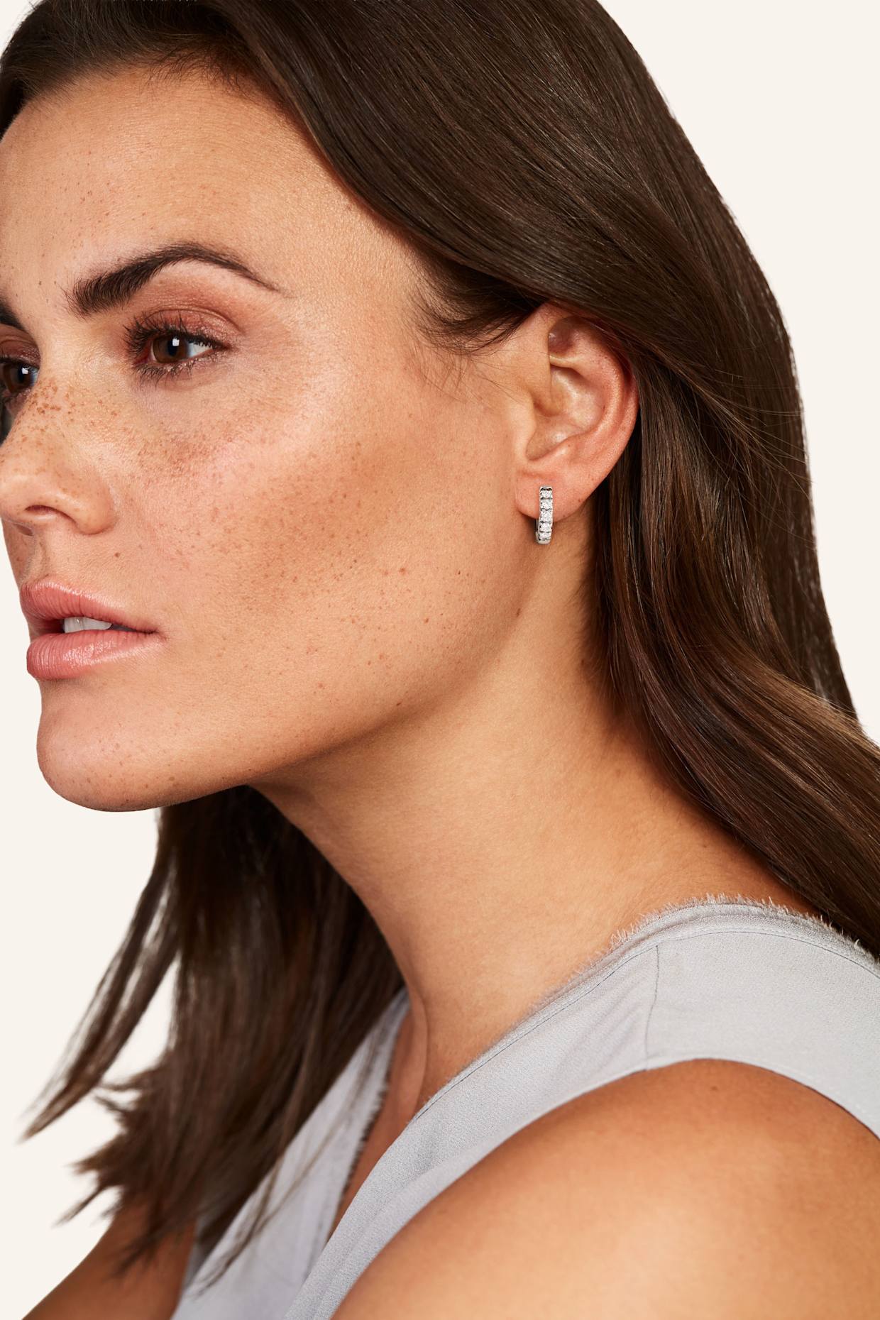 WEMPE Fine Jewelry Creole MINIMALISM: WEISSGOLD