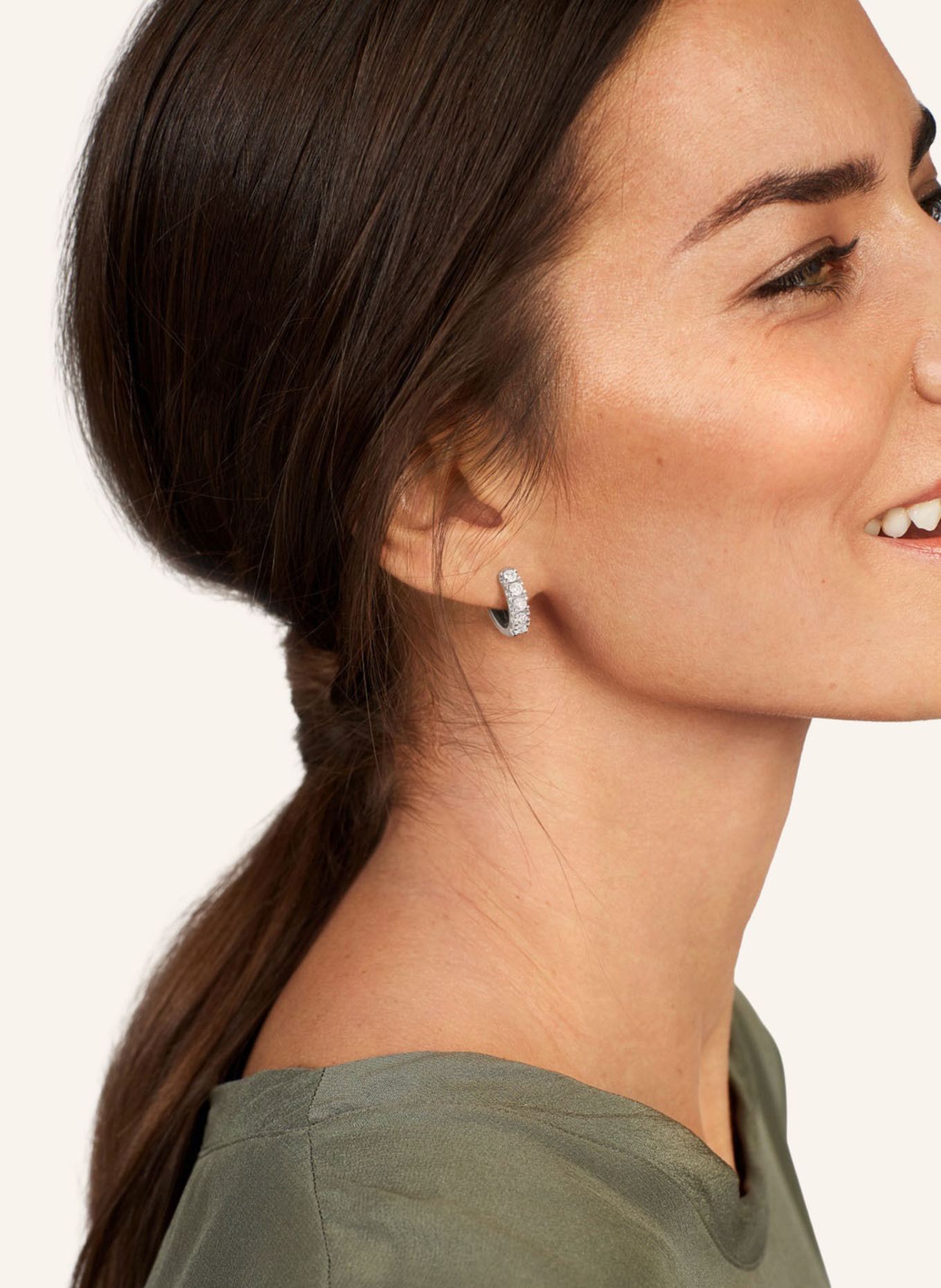 WEMPE Fine Jewelry Creole BASICS: WEISSGOLD